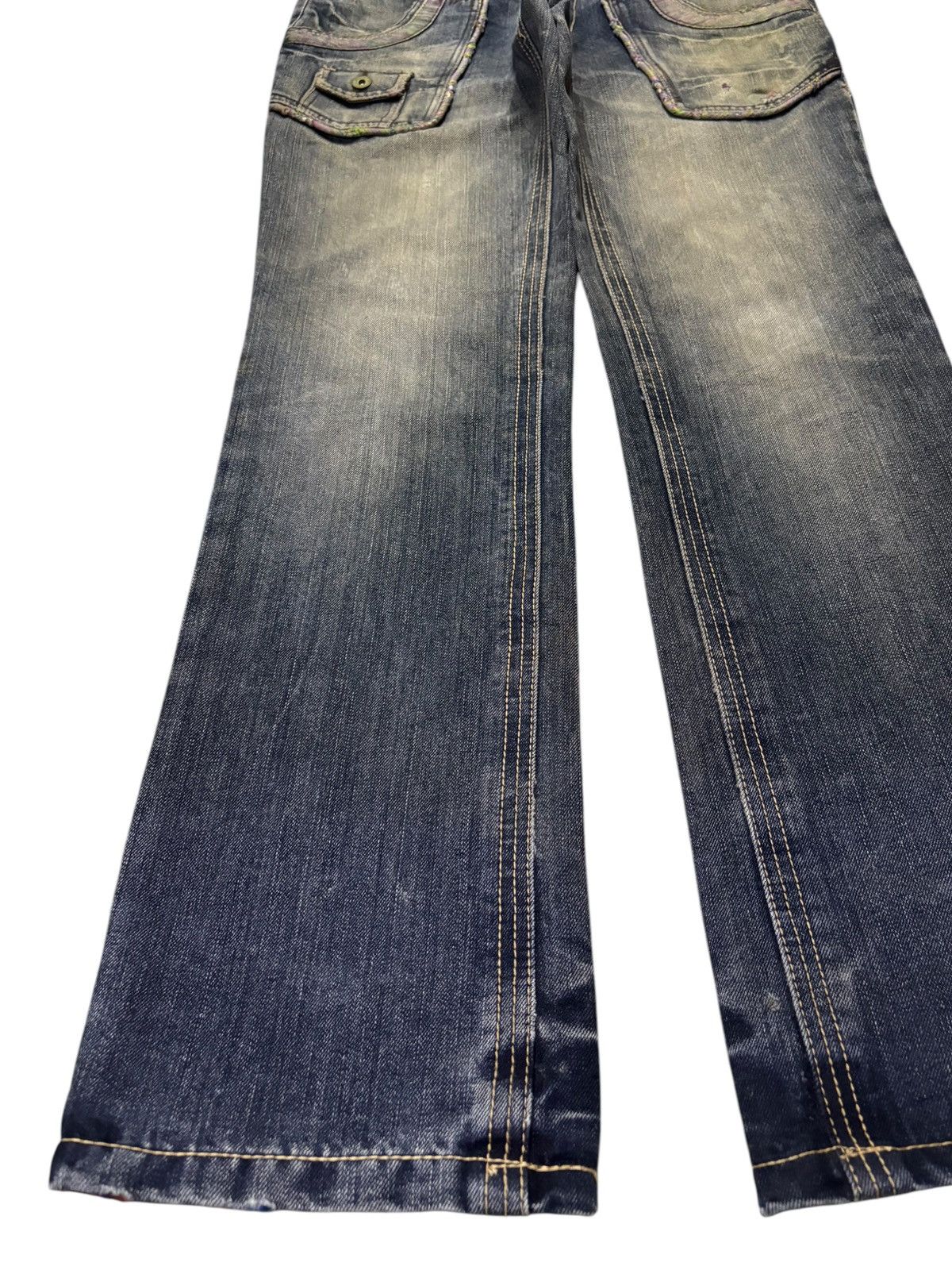 Japanese Brand Vintage Japanese Brand Mud Wash Distressed Baggy Jeans Size US 33 - 6 Thumbnail