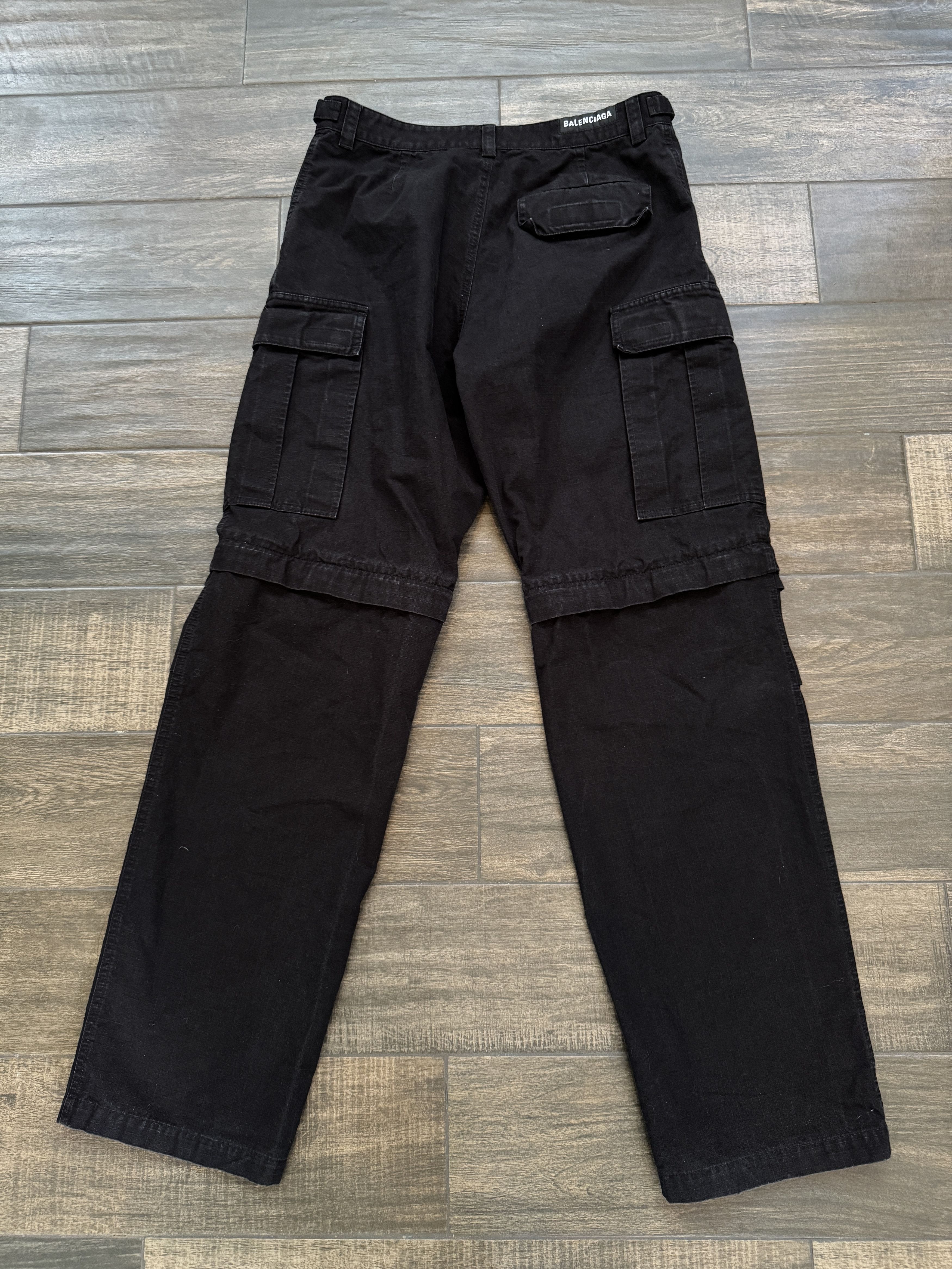 Balenciaga Balenciaga Convertible Ripstop Cargo Pant Black Size US 32 / EU 48 - 2 Thumbnail