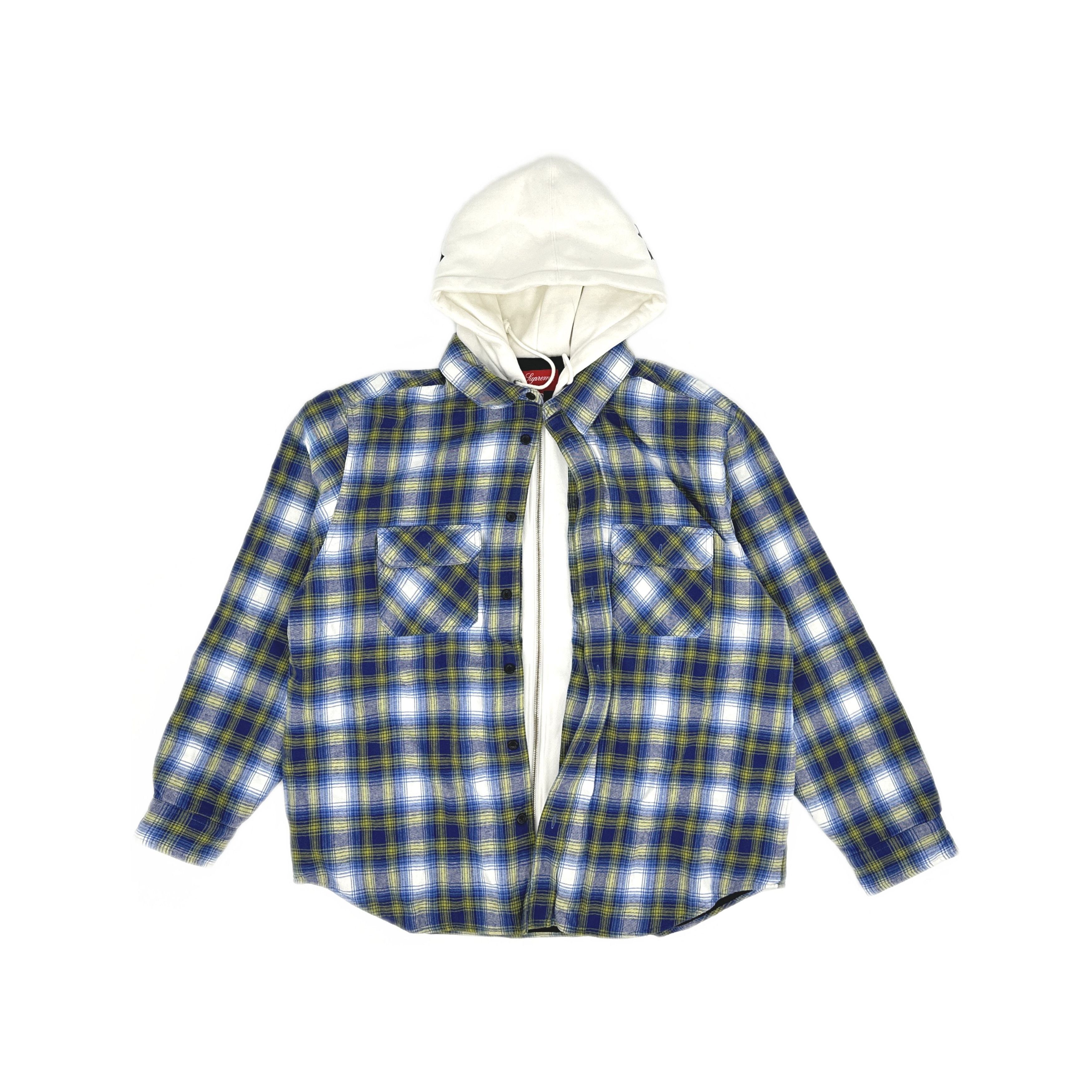 Supreme Supreme Boucle Zip Up Shirt Black FW24 Size Large Flannel