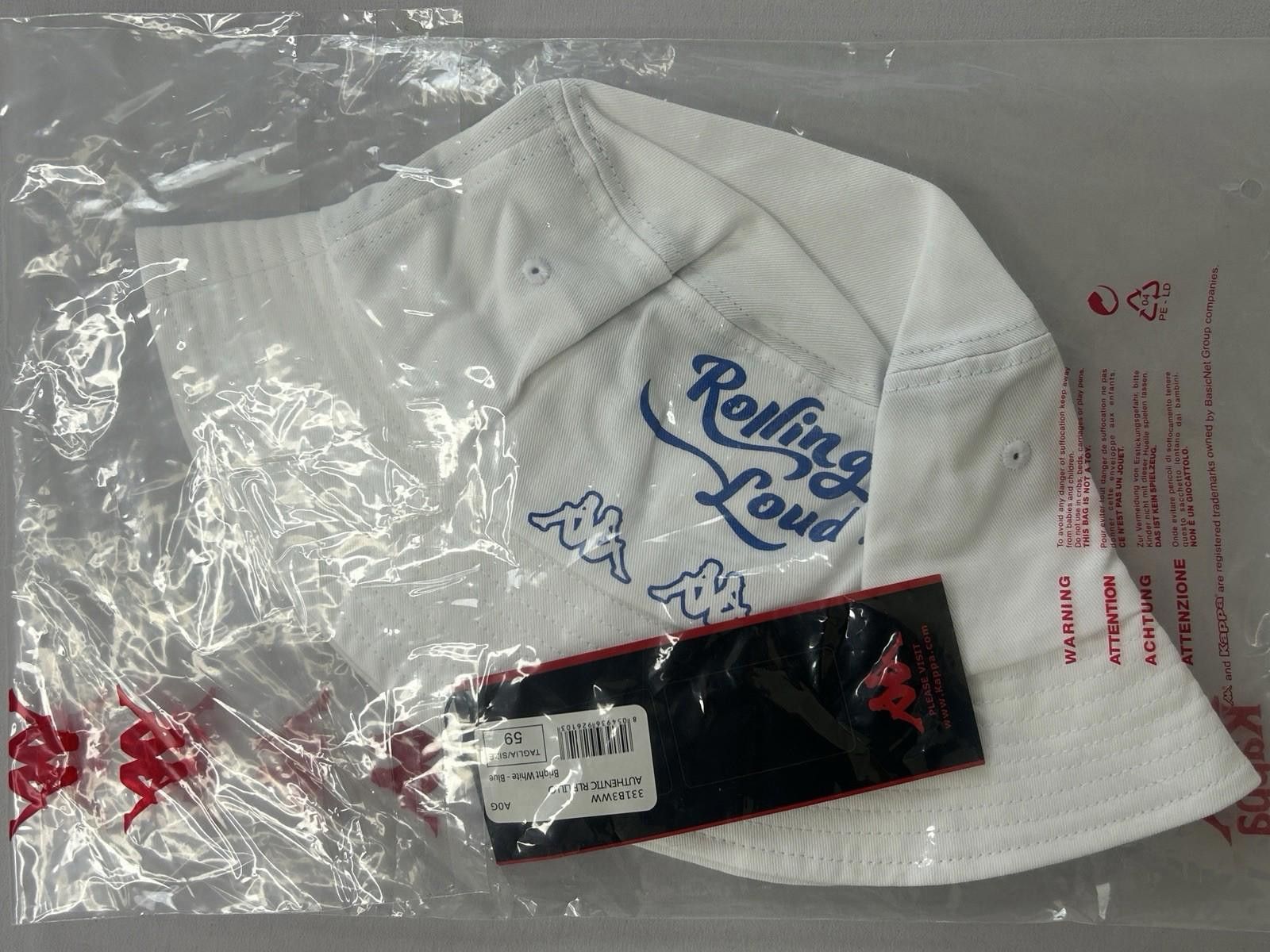Kappa Kappa x Rolling Loud White Bucket Hat Sold Out Colab NWT Size ONE SIZE - 1 Thumbnail