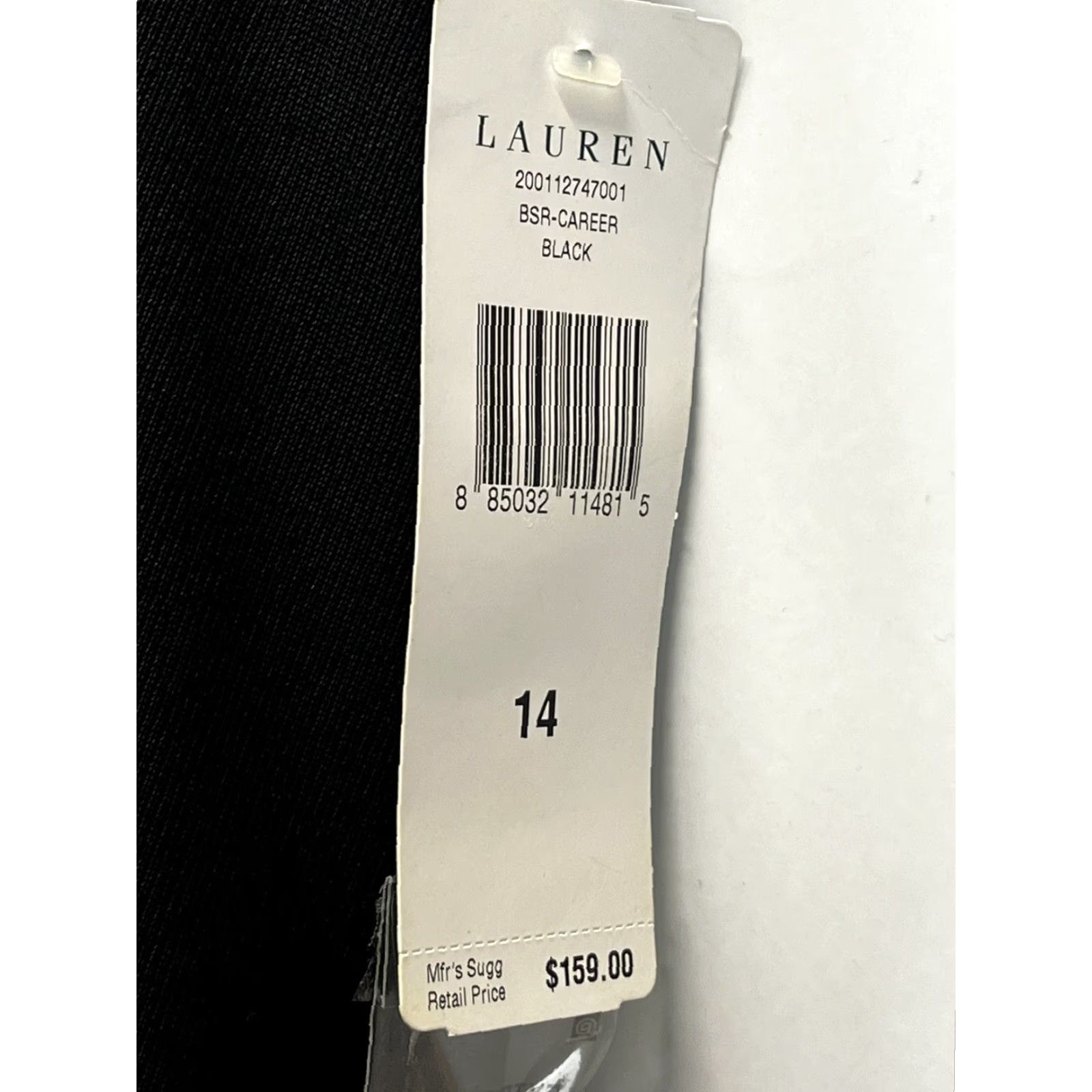 Ralph Lauren VINTAGE Lauren Ralph Lauren LRL Wool Pants Women Sz 14 Black Button Zip 31.5" Inseam Dress Pants 90s Old Money Capsule Womens Size 36" / US 14 / IT 50 - 5 Thumbnail