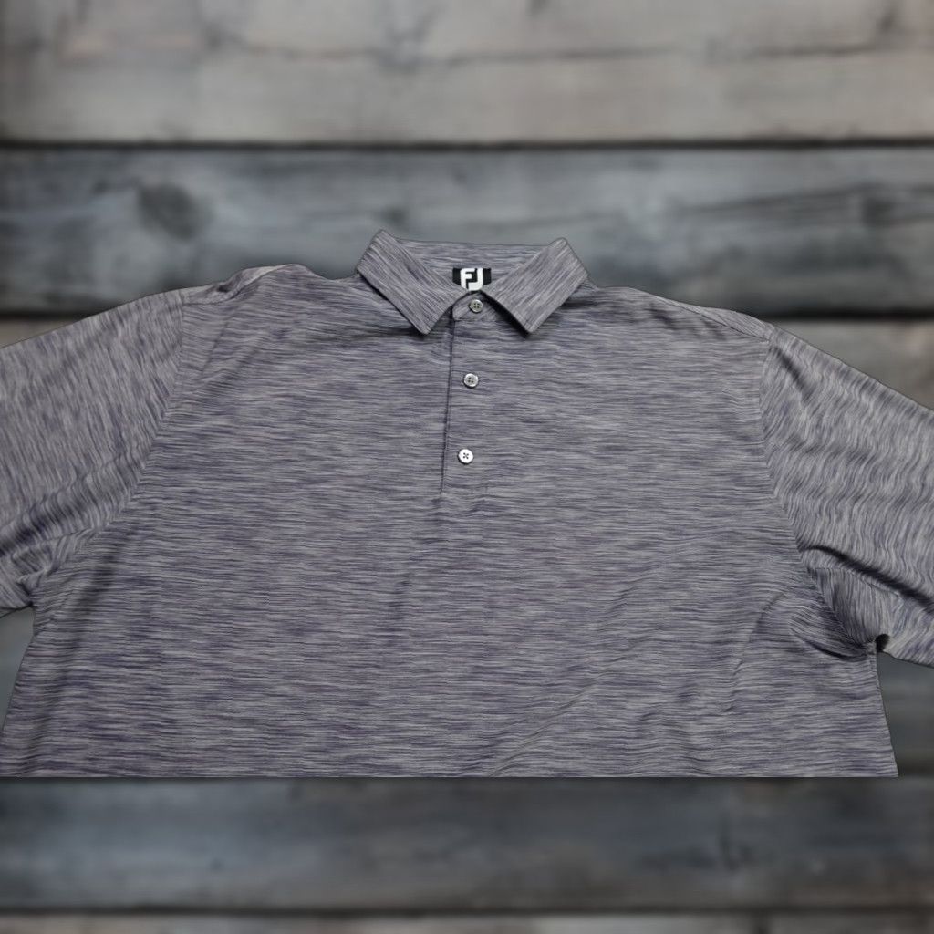 Footjoy FootJoy Polo Mens XL Gray Golf Lightweight Performance Stretch Preppy Shirt Size US XL / EU 56 / 4 - 1 Thumbnail