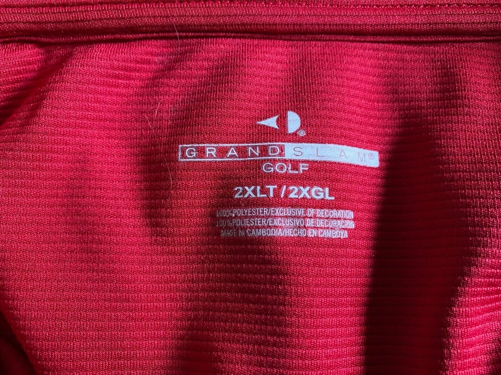 Grand Slam Men's 2XL Red Grand Slam Polo Shirt Size US XXL / EU 58 / 5 - 3 Thumbnail