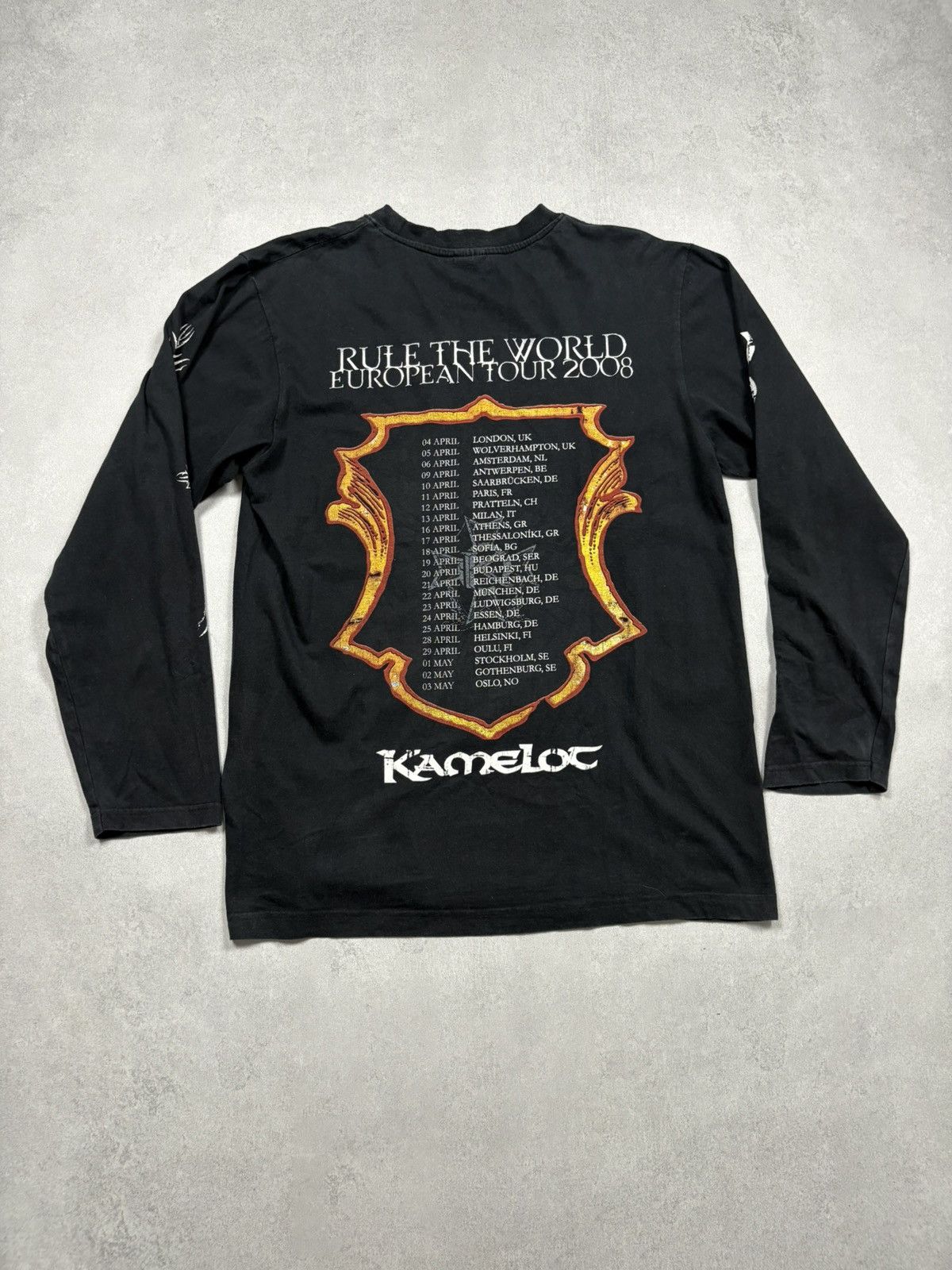 Band Tees Vintage Kamelot Rule The World Europe Tour 2008 Longsleeve Size US L / EU 52-54 / 3 - 2 Thumbnail