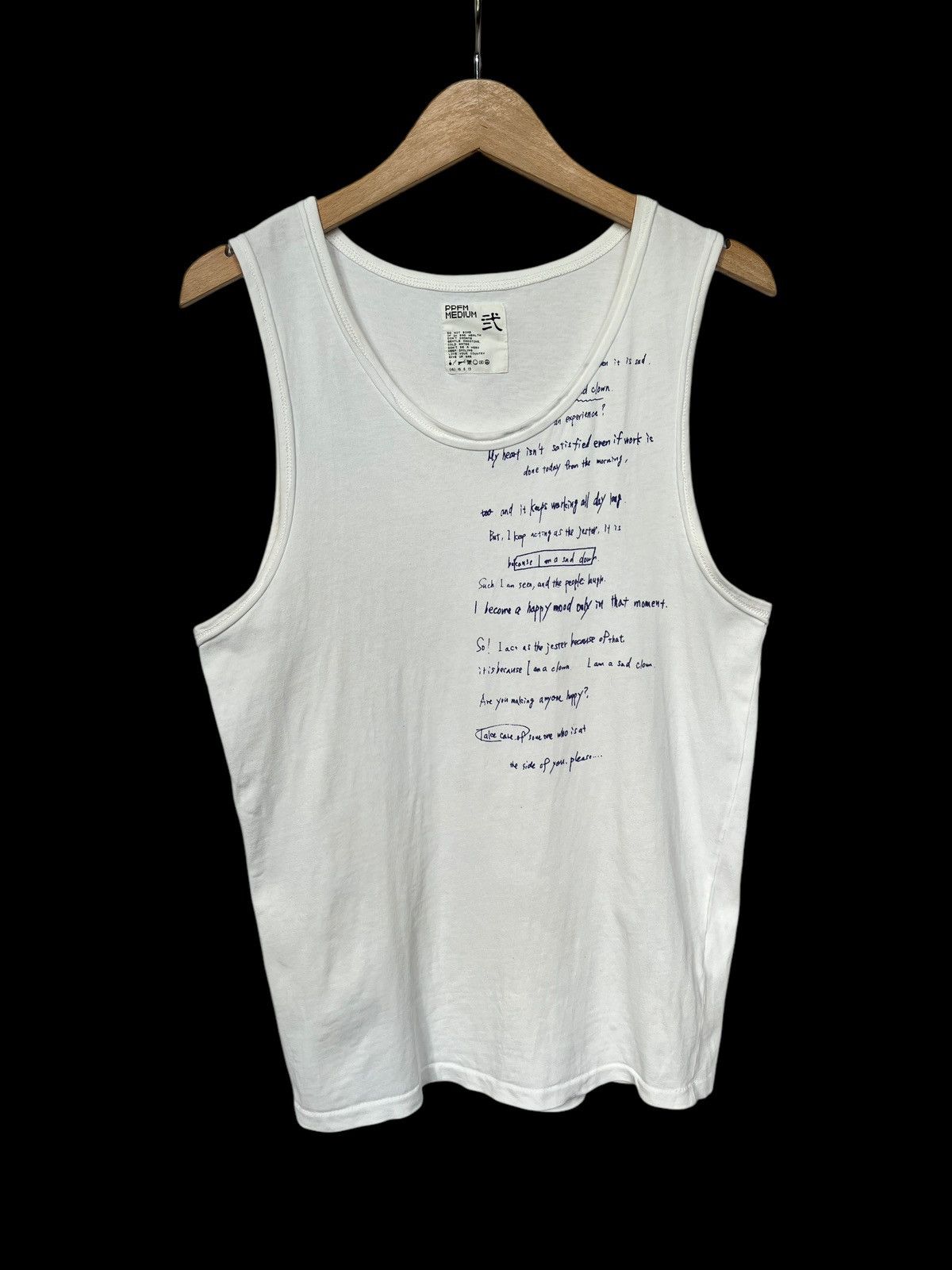 Japanese Brand × PPFM PPFM Poem Tank Tops Size US S / EU 44-46 / 1 - 1 Thumbnail
