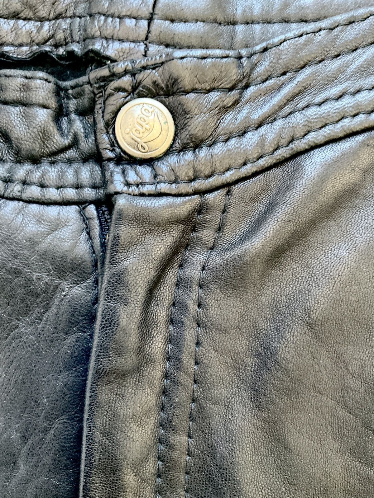 Vintage Vintage black leather pants Size 27" / US 4 / IT 40 - 4 Thumbnail