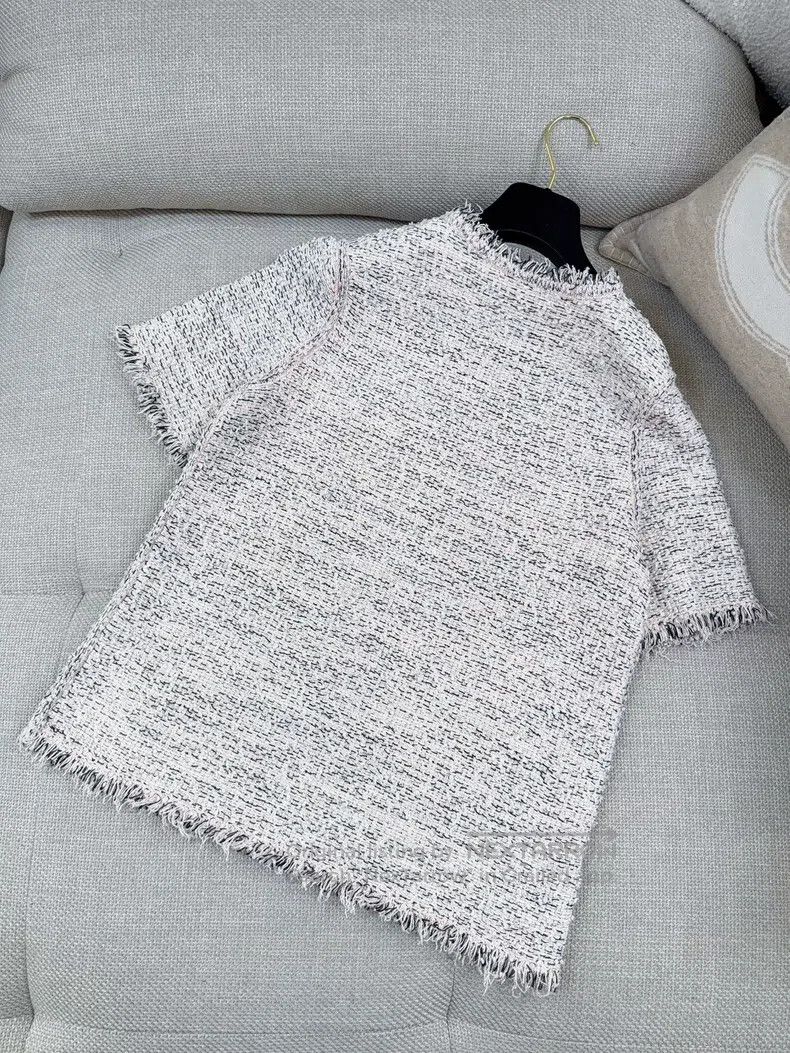Balenciaga Balenciaga Pink Mixed Color Knitted Long Sleeve Shirt Size S / US 4 / IT 40 - 2 Thumbnail