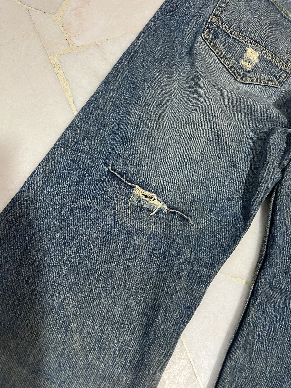 Hysteric Glamour × If Six Was Nine × Japanese Brand 🌈90’s union made sacrifice Distress mud Wash Jean Japan Size US 39 - 13 Thumbnail