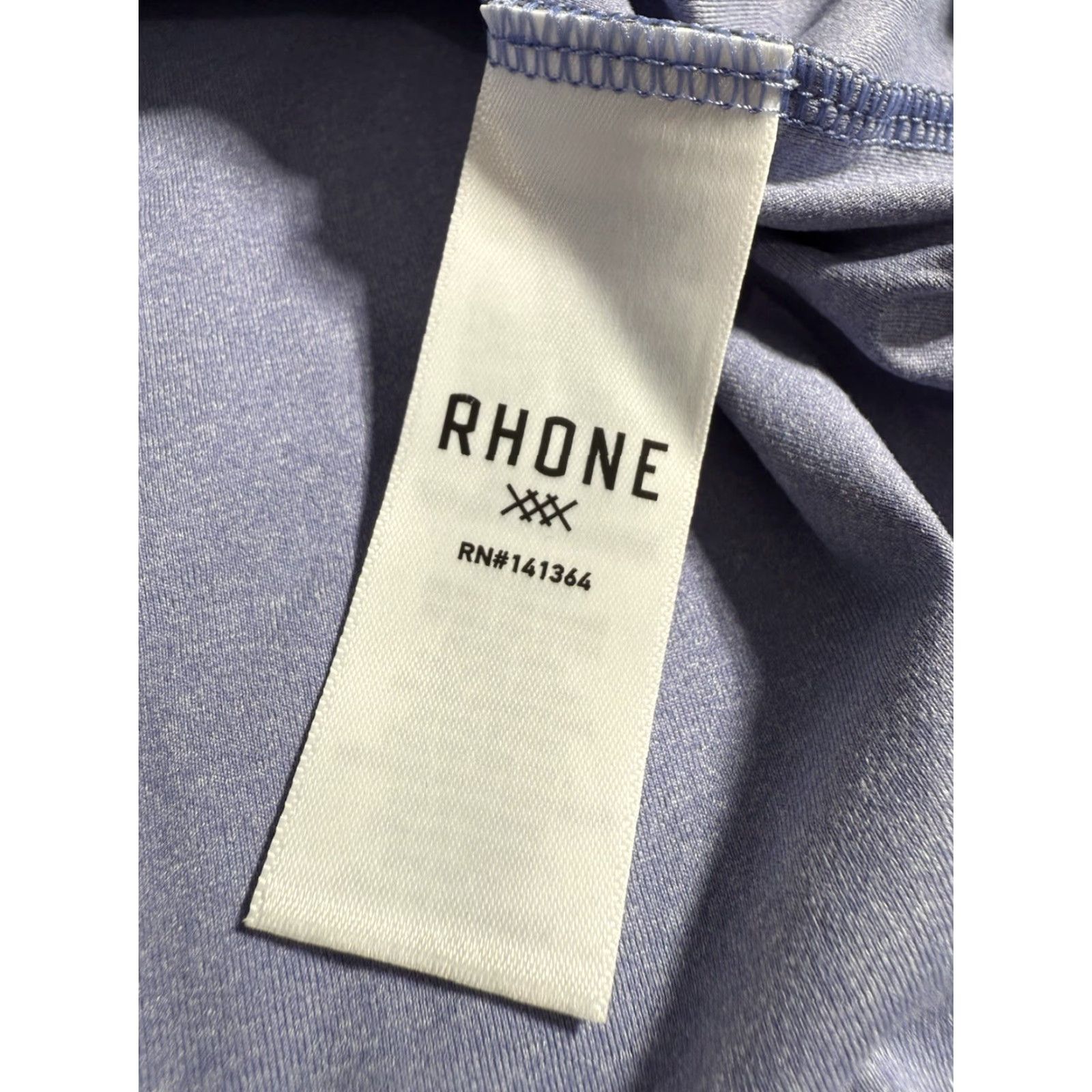 Rhone Rhone T-Shirt Mens 2XL Short Sleeve Crew Neck Blue Gym Athletic Workout All Seasons Lightweight Logo Regular Shirt Size US XXL / EU 58 / 5 - 5 Thumbnail