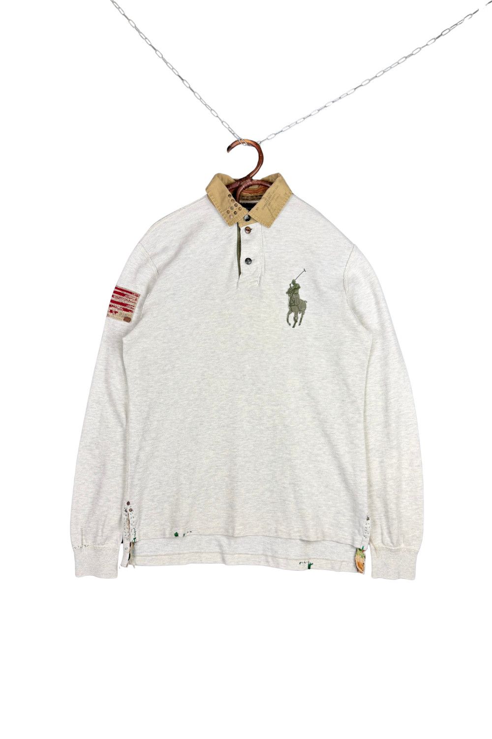 Polo Ralph Lauren 12SS Polo Ralph Lauren Western Distressed Heritage Rugby Size US M / EU 48-50 / 2 - 1 Thumbnail