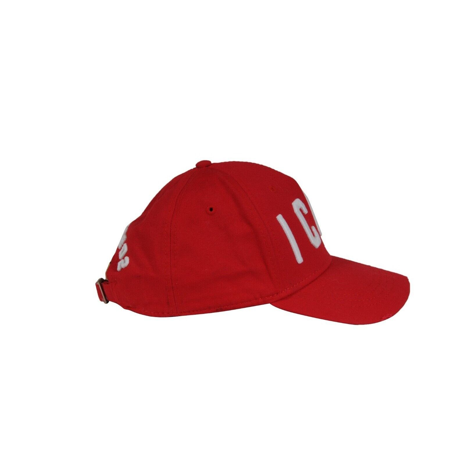 Dsquared2 ICON Distressed 5 Panal Cap Red Hat Baseball Size ONE SIZE - 4 Thumbnail