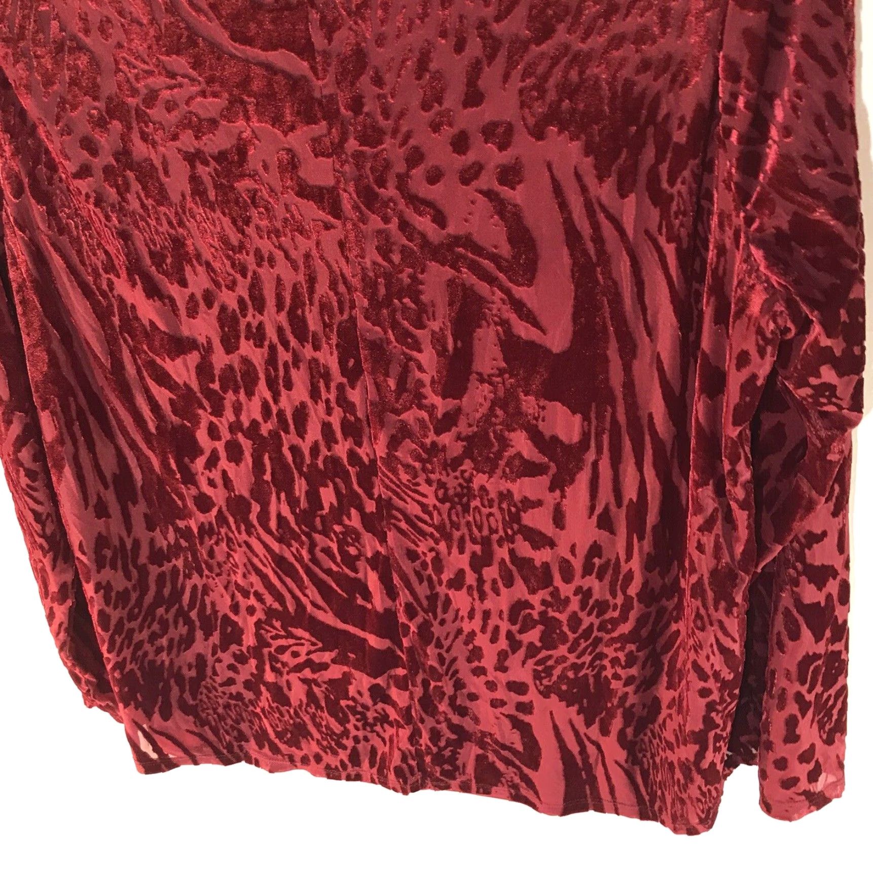 Vintage Simply Vera Vera Wang Red An Print Dress Top Womens Size XXL Size XXL / US 16-18 / IT 52-54 - 5 Thumbnail