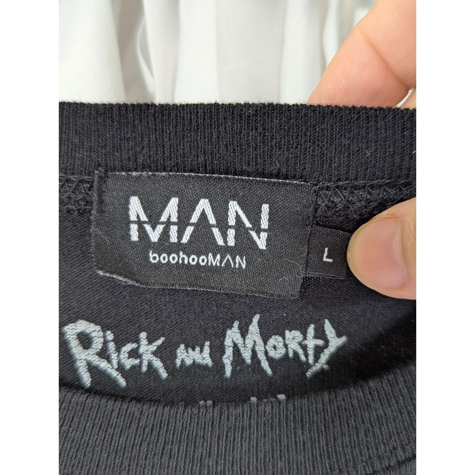 Other BoohooMAN x Rick and Morty Drunk Ship Tee Black Large Size US L / EU 52-54 / 3 - 3 Thumbnail