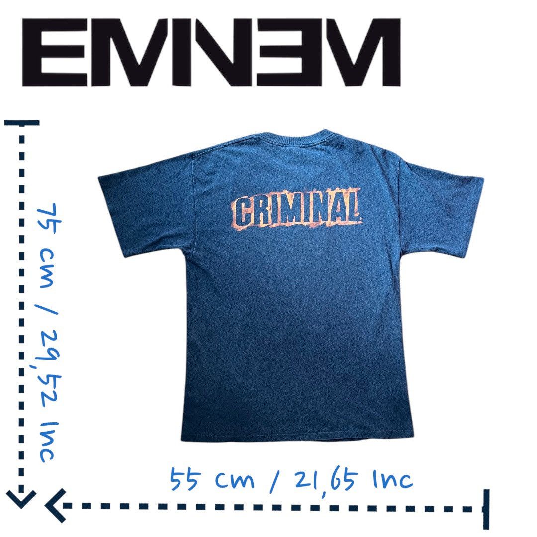 Rap Tees × Vintage Eminem Criminal 2000 Size US L / EU 52-54 / 3 - 3 Thumbnail