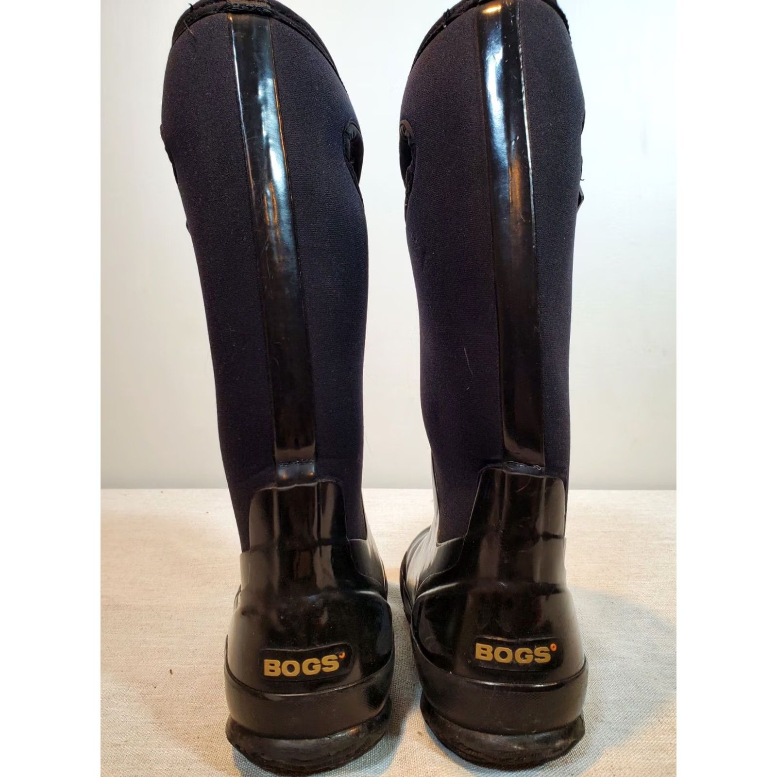 Vintage VINTAGE BOGS Classic High Handles Boots Women US 6 Shiny Black Waterproof Rubber Mid-Calf Size US 6 / IT 36 - 5 Thumbnail