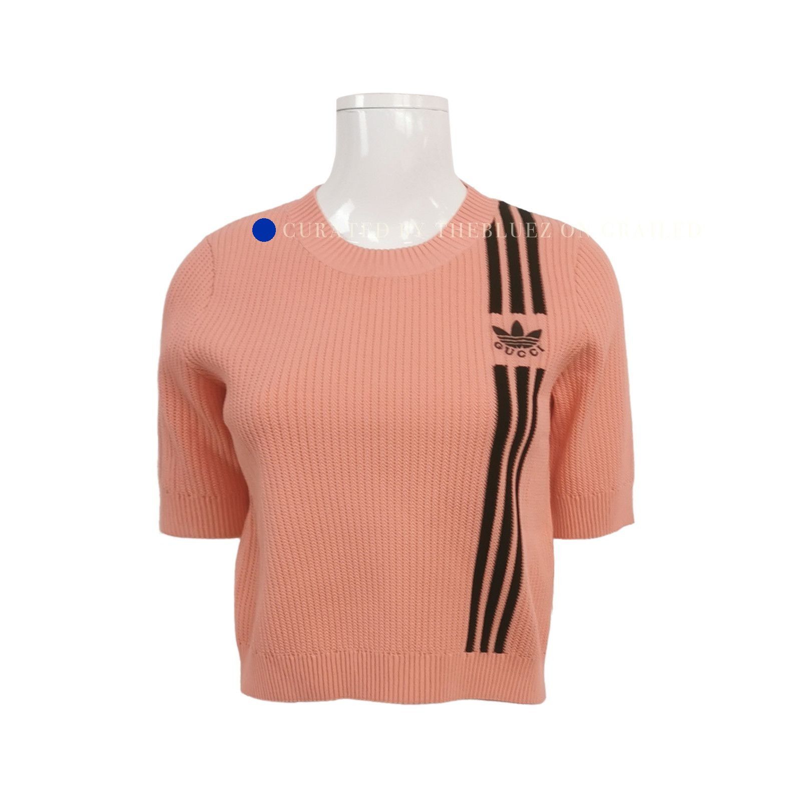Gucci Stylish Pink Logo Knit Sweater Size US S / EU 44-46 / 1 - 1 Thumbnail