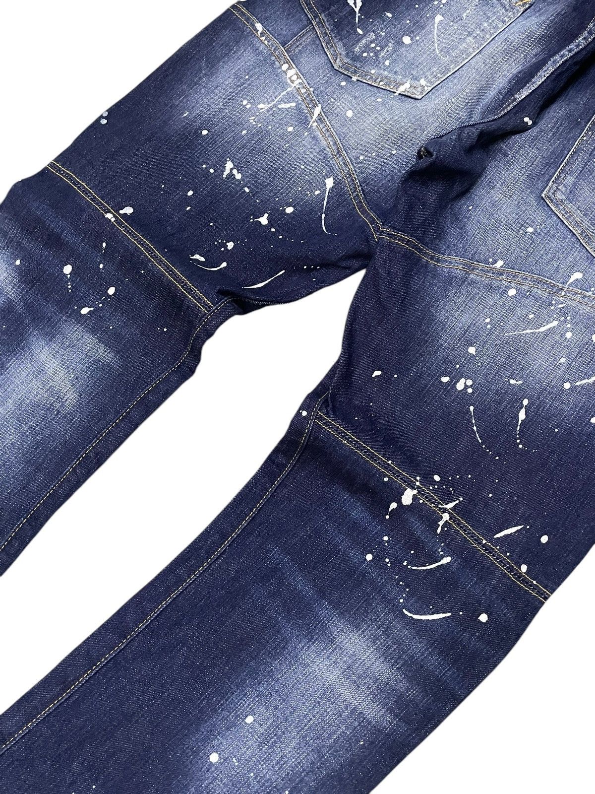 Dsquared2 BNWT Dsquared2 $800 Biker Distressed Paint Splatter Jeans Size US 34 / EU 50 - 16 Thumbnail