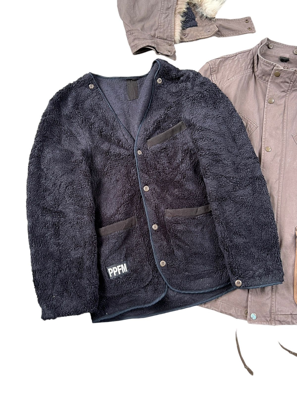 Japanese Brand × PPFM 2000 PPFM Fur Combat Parka Jacket Size US L / EU 52-54 / 3 - 12 Thumbnail