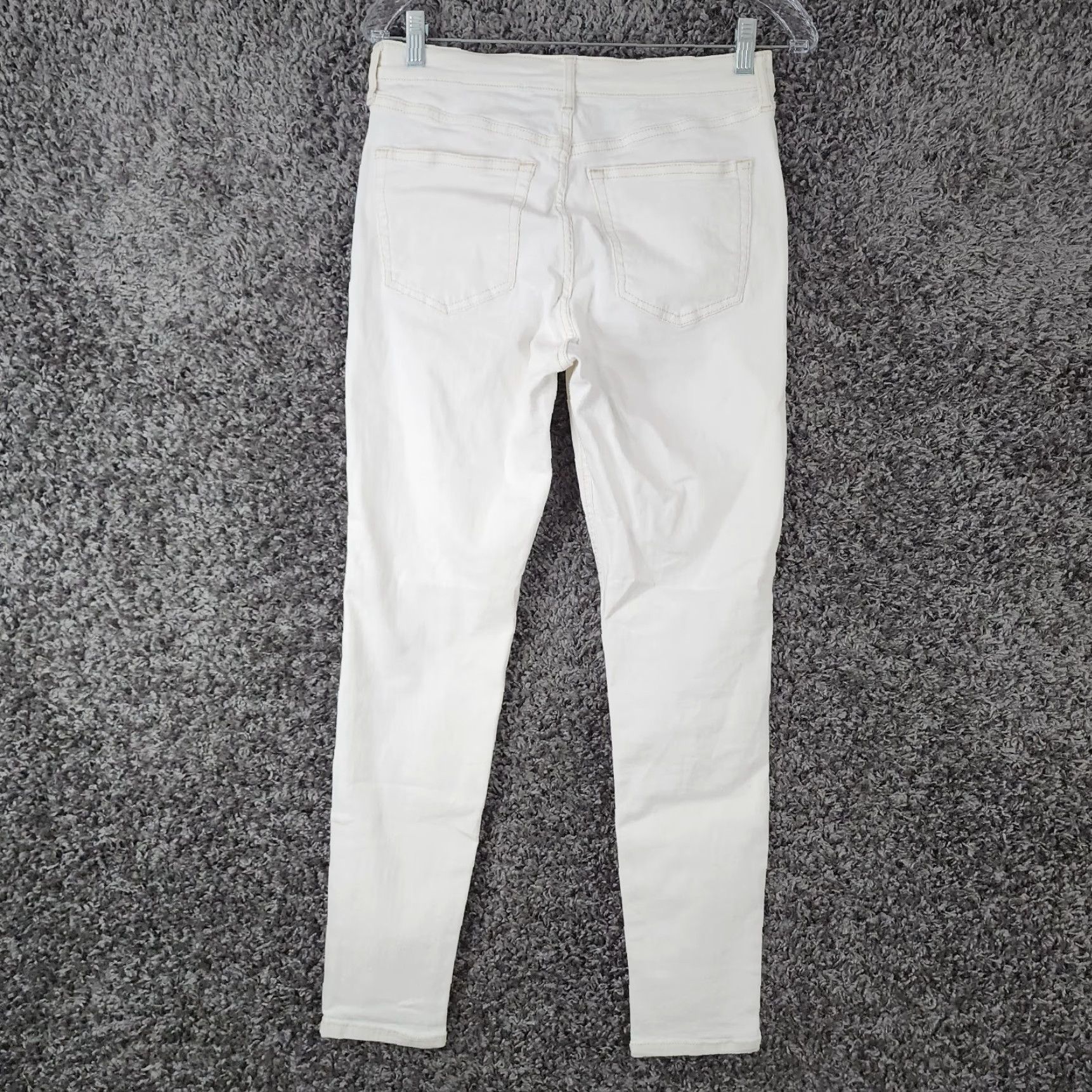 Topshop Topshop Jamie Jeans Womens Skinny White 29x28 Color White 29 Inseam 28in size 29 Regular Size 29" - 7 Thumbnail