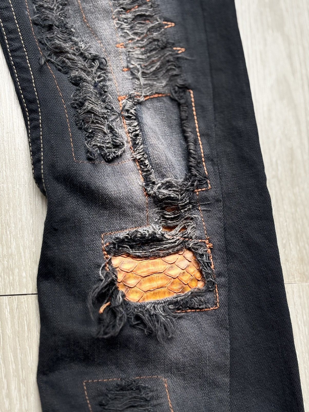 Japanese Brand SPIRAL lace-up flare jeans Size US 26 / EU 42 - 5 Thumbnail