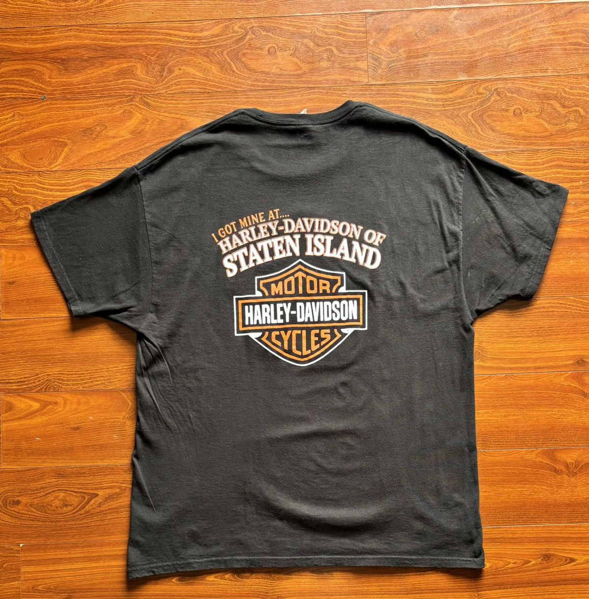 Harley Davidson XL - Harley Davidson Staten Island Hard Knockz T-shirt Size US XL / EU 56 / 4 - 4 Thumbnail