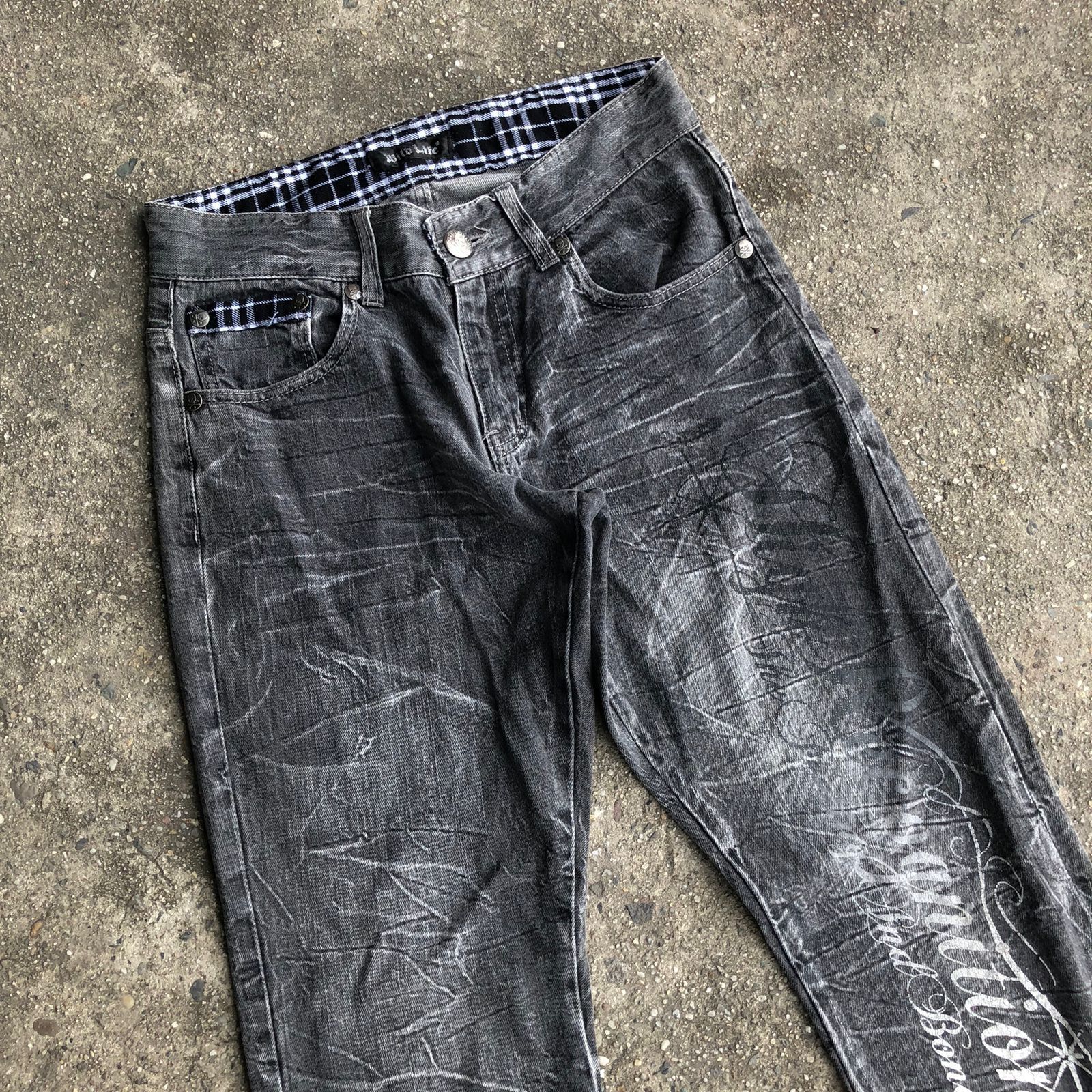 If Six Was Nine × Le Grande Bleu (L.G.B.) Wild Life Clawmark Jeans Size US 32 / EU 48 - 2 Thumbnail