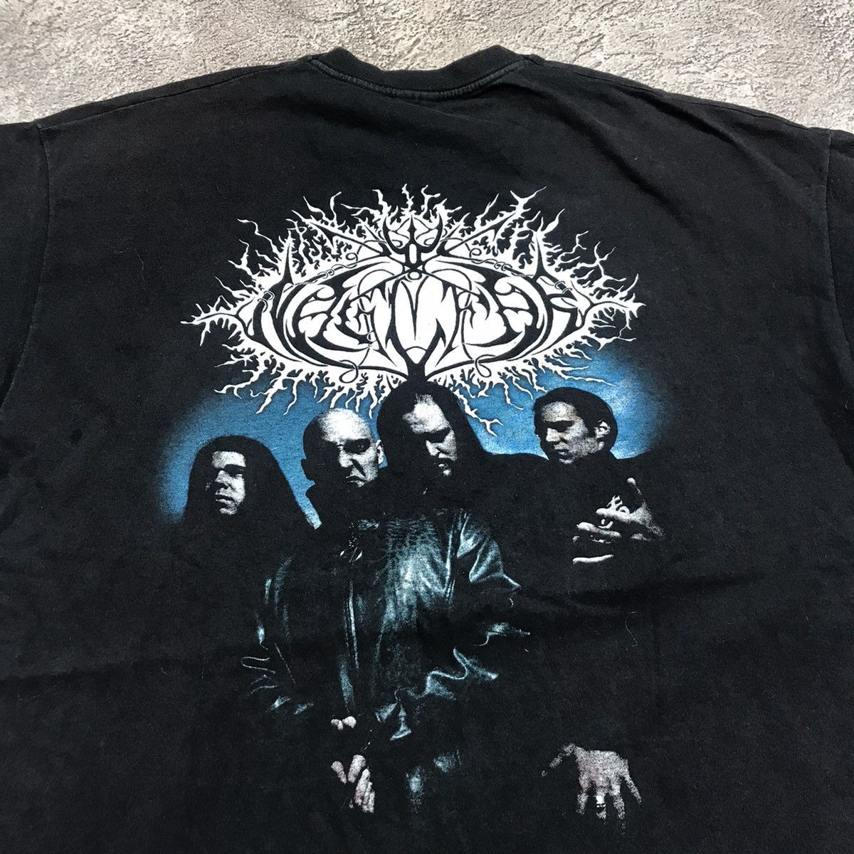 Vintage Vintage 90s Graphic Tee Skull Monster Dark Grunge Slim XL Size US XL / EU 56 / 4 - 5 Thumbnail