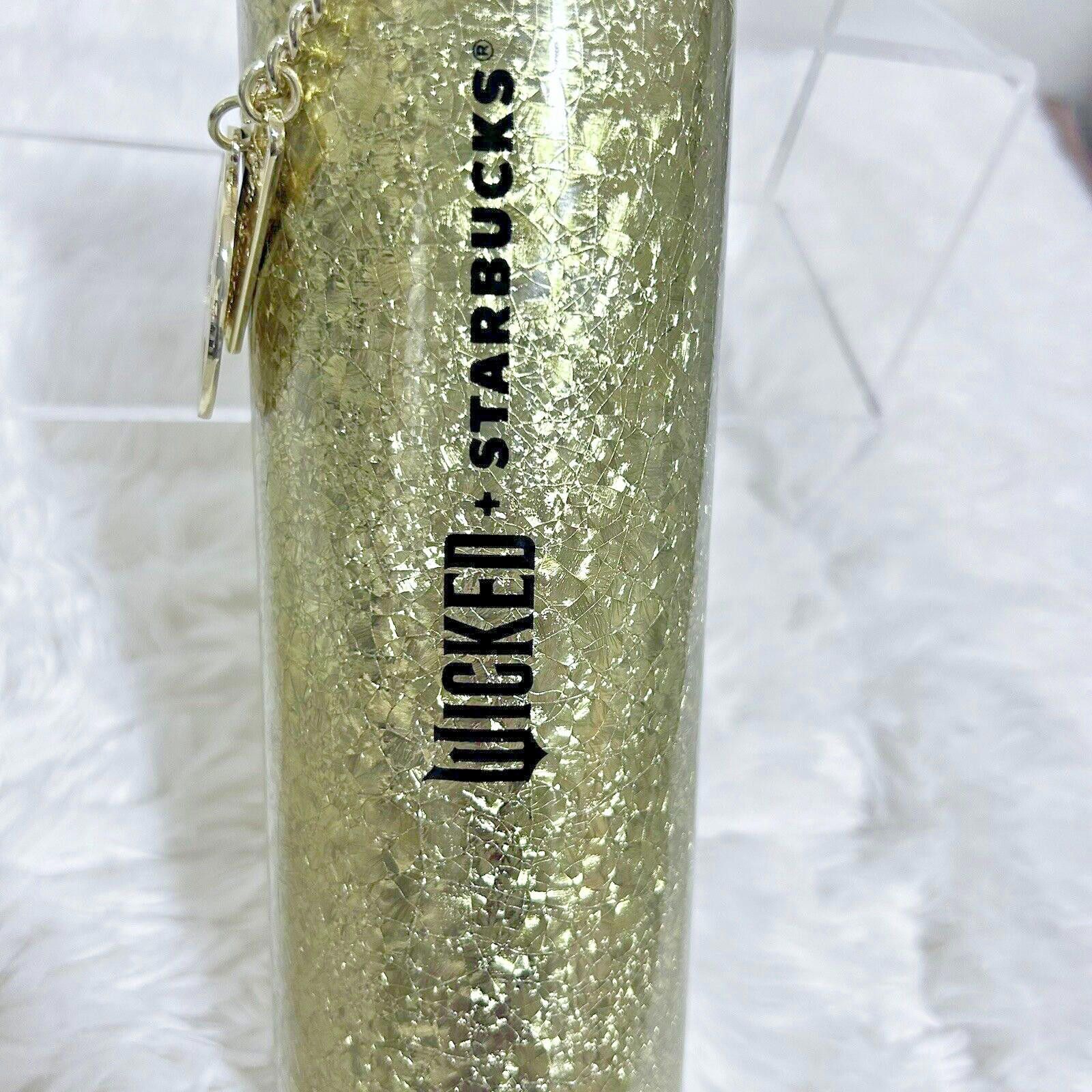 Designer Starbucks WICKED Tumbler Glitter & Gold Metal Gift Card Set Size ONE SIZE - 6 Thumbnail