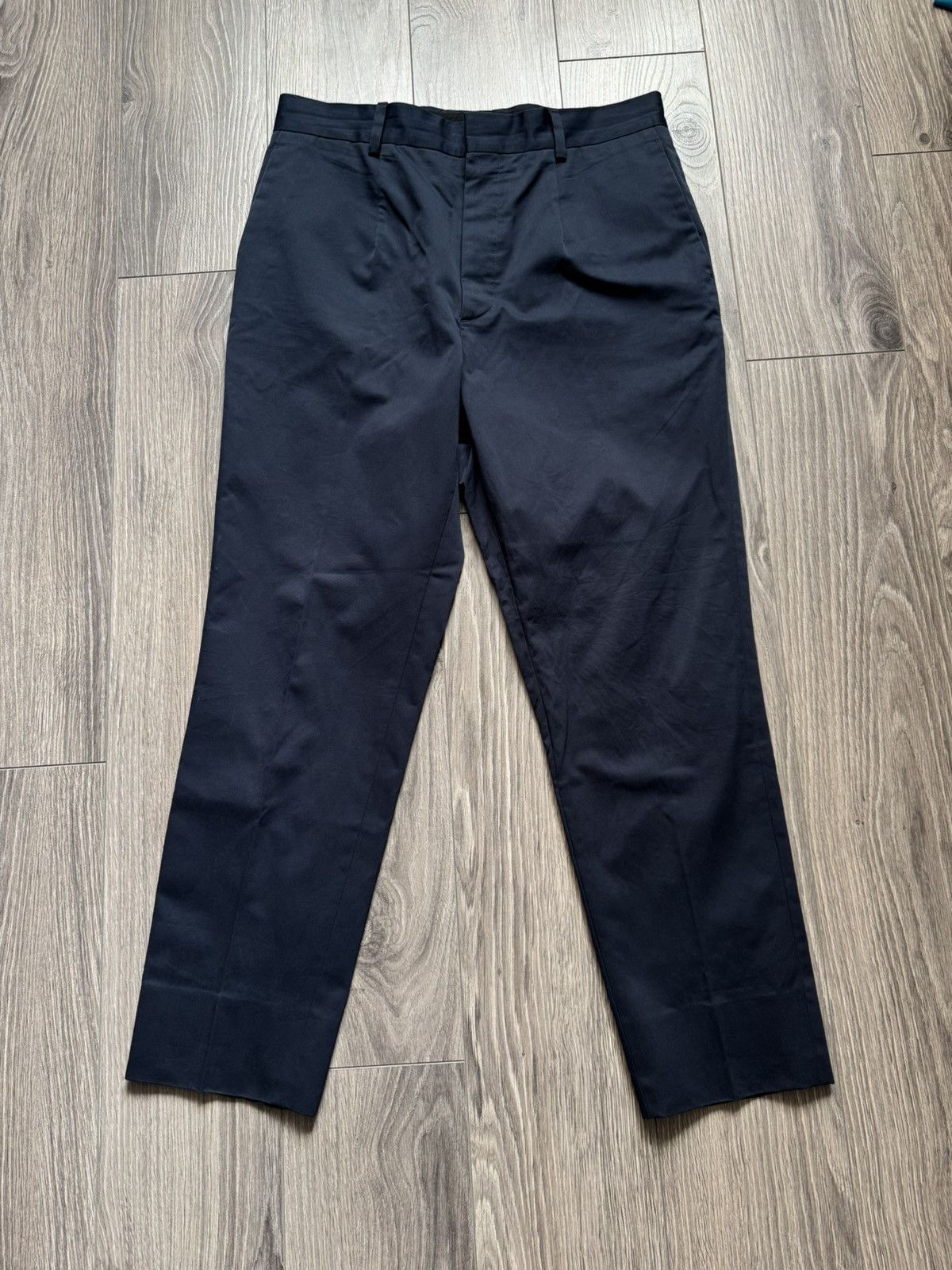 Prada Prada Minimalist Dark Blue Tailored Trousers / Pants 48 Size US 32 / EU 48 - 1 Thumbnail