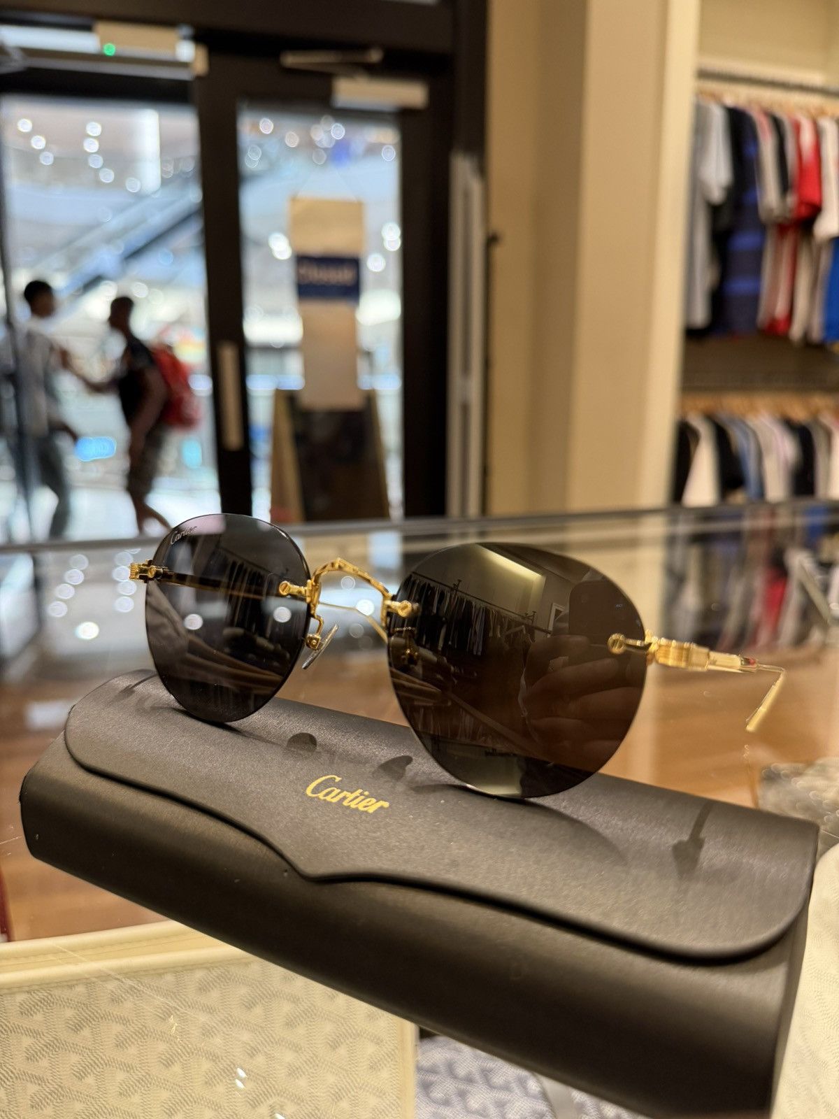 Cartier Cartier Signature C de Cartier Oval Sunglasses - CT0393S Size ONE SIZE - 1 Thumbnail