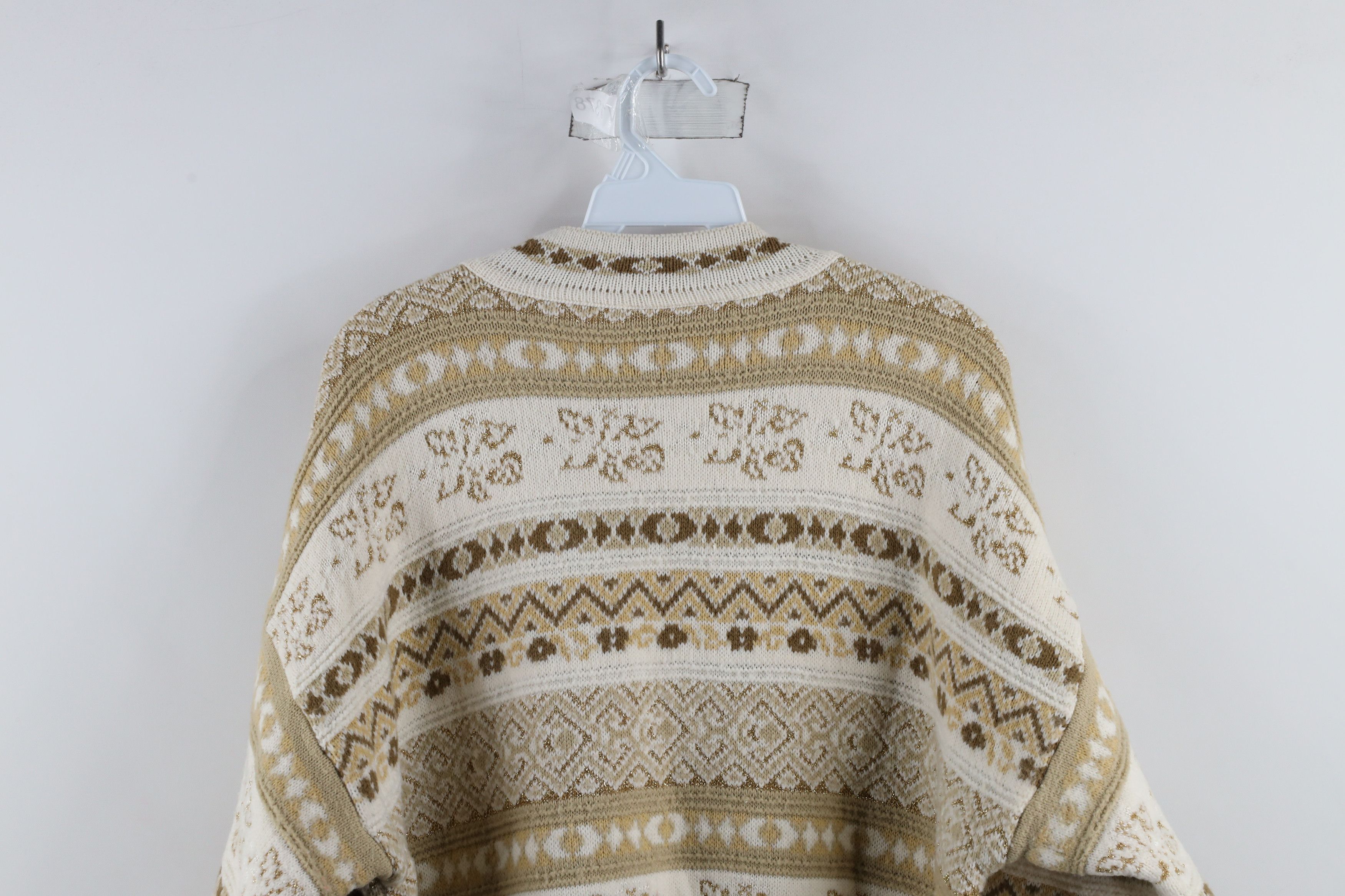 Vintage Vintage 90s Streetwear Fair Isle Knit Tunic Sweater USA Size XXL / US 16-18 / IT 52-54 - 11 Thumbnail