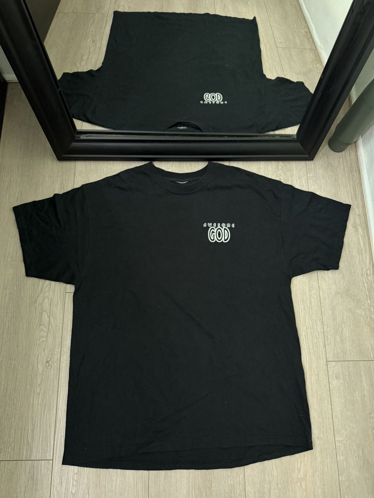Vintage Vintage / Y2K Rare 1990s “Awesome God” Space Shirt Size US XL / EU 56 / 4 - 4 Thumbnail