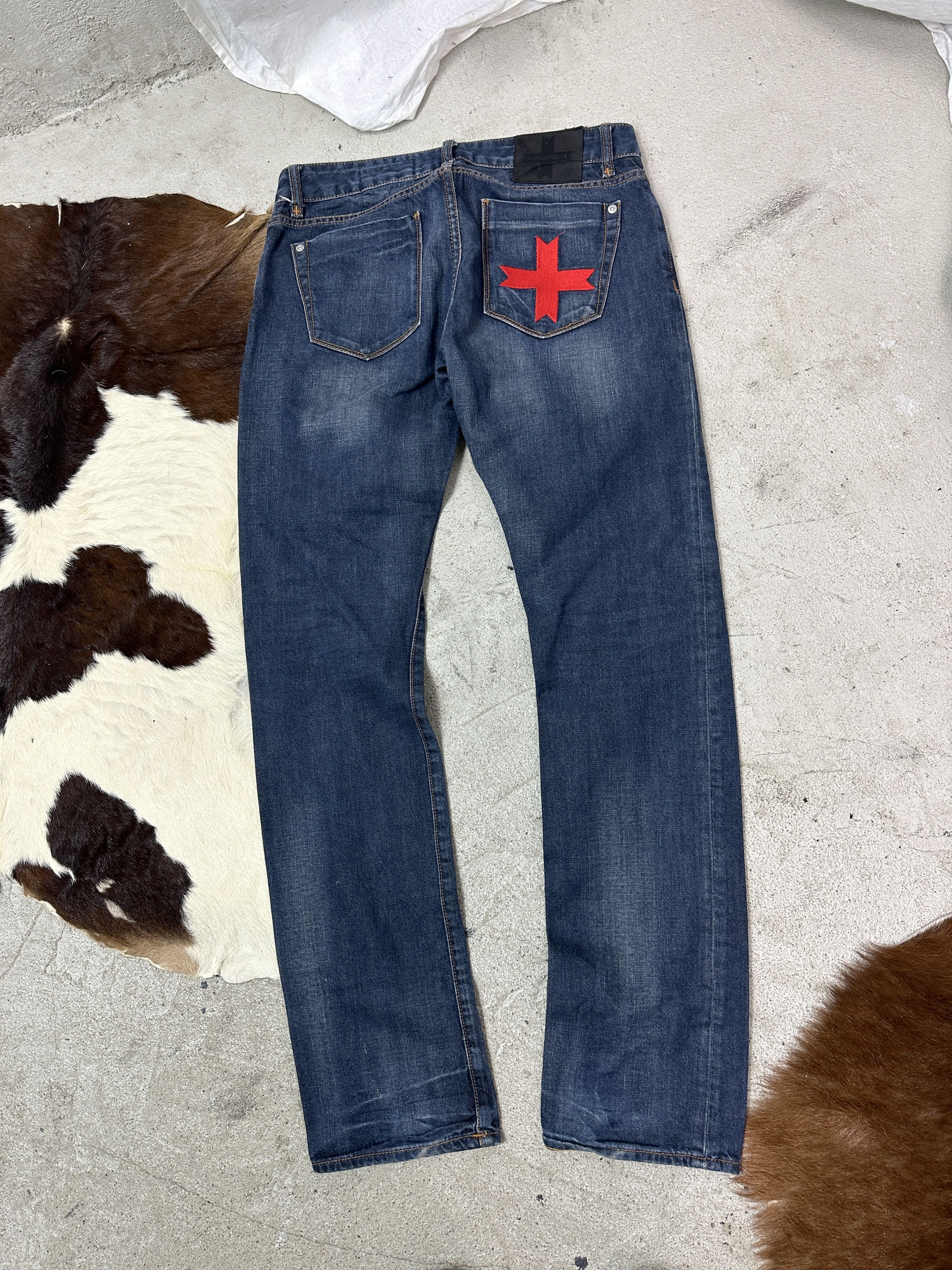 Vintage Vintage Denim Streetwear Cross Patch Zu Element Jeans Y2K Size 29" - 5 Thumbnail