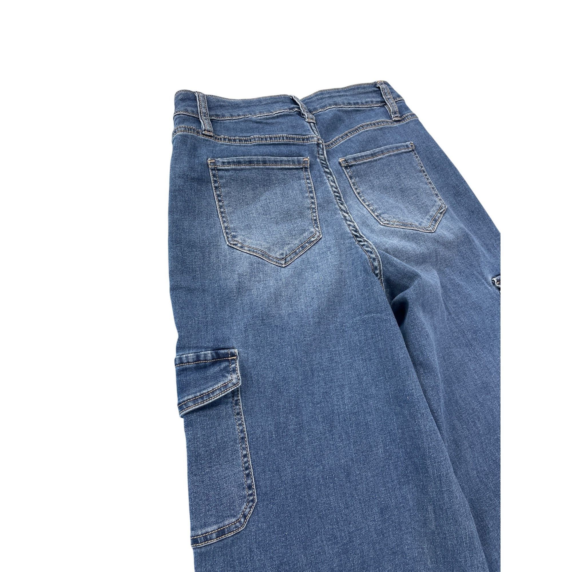 Other YMI High-Rise Skater Wide-Leg womans blue denim Jeans Size 3 Size 26" / US 2 / IT 38 - 11 Thumbnail