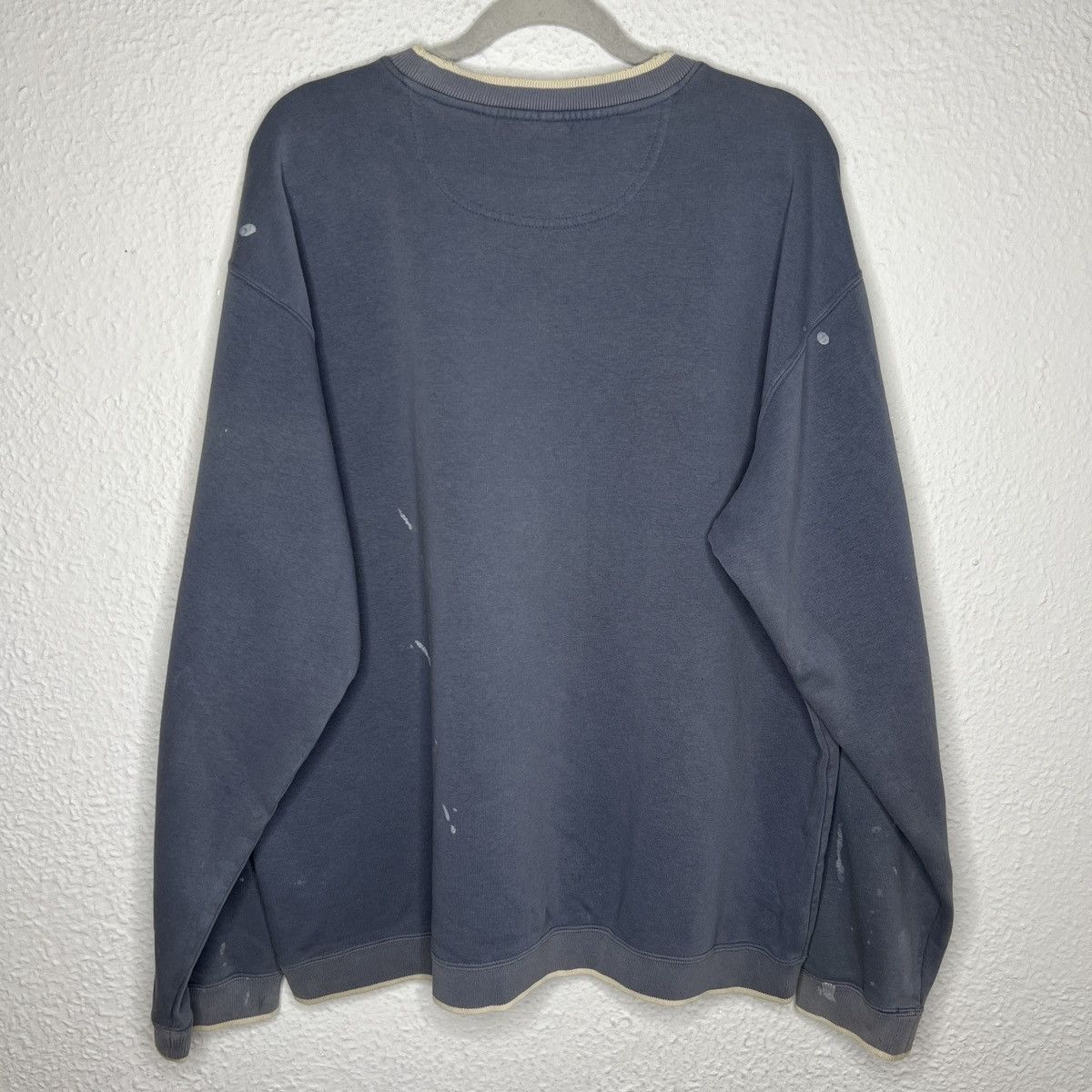 Nike × Vintage Vintage Nike Sweatshirt Distressed Ripped Center Swoosh Size US XL / EU 56 / 4 - 8 Thumbnail