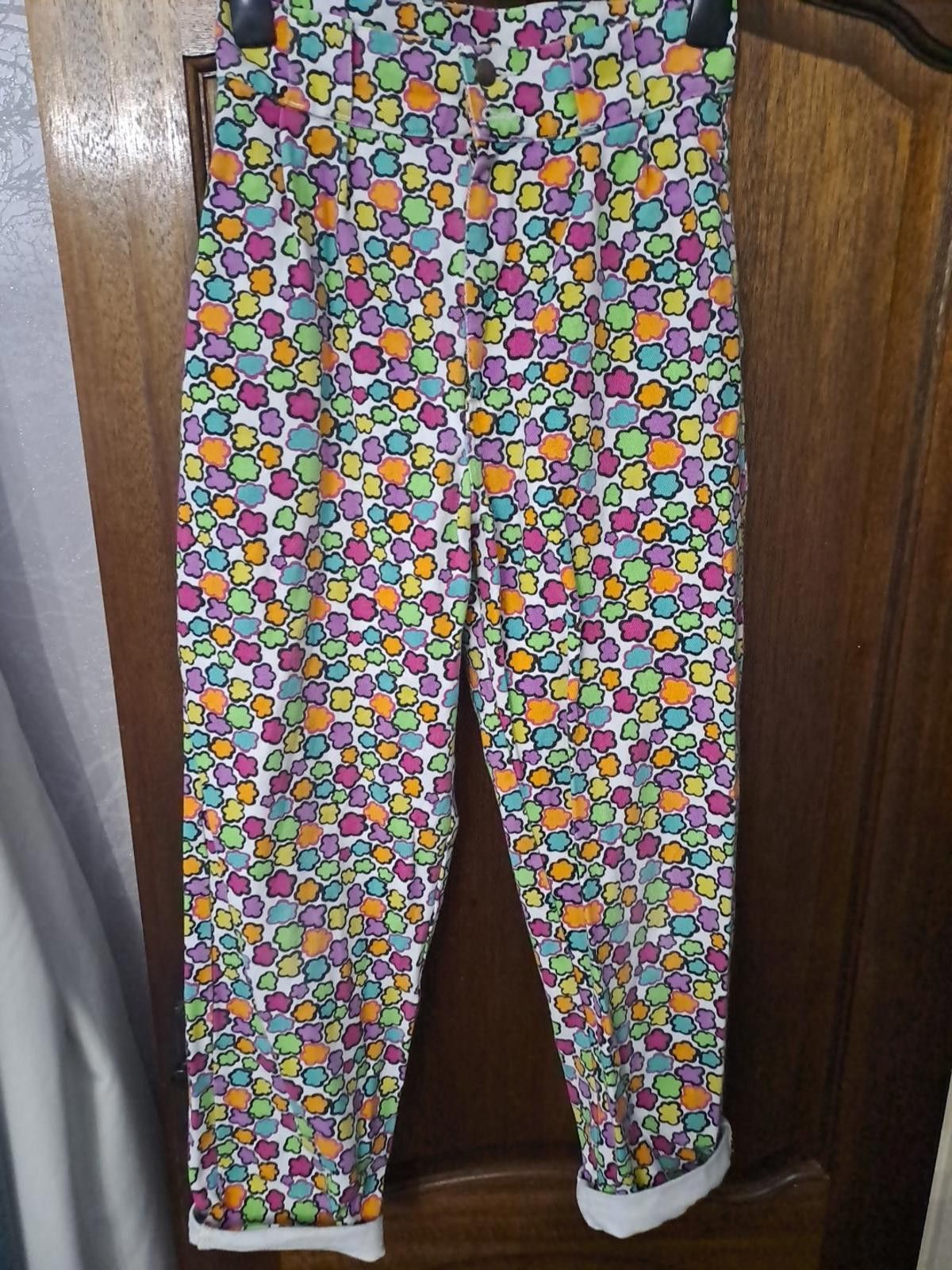 Other Lucy & Yak Addison Colourful Floral High-Waisted Jean 28/30 Size 28" / US 6 / IT 42 - 2 Thumbnail