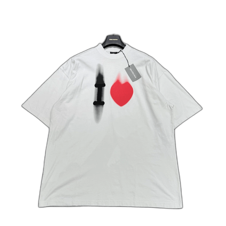Balenciaga Balenciaga Short Sleeve Love Print T-Shirt-yf Size US XS / EU 42 / 0 - 1 Thumbnail