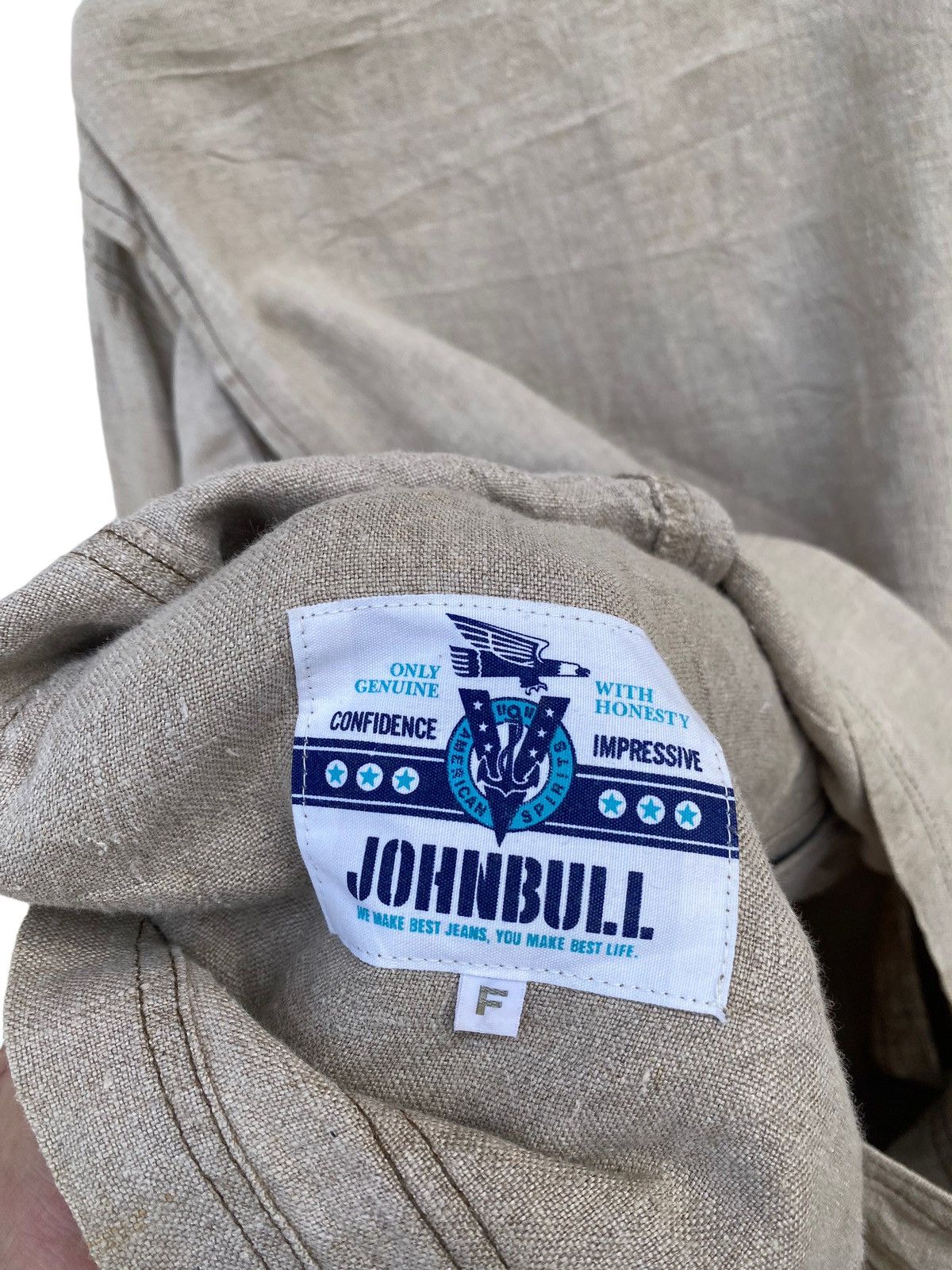 Johnbull Vintage John Bull Linen Worker Jacket Size US XL / EU 56 / 4 - 5 Thumbnail
