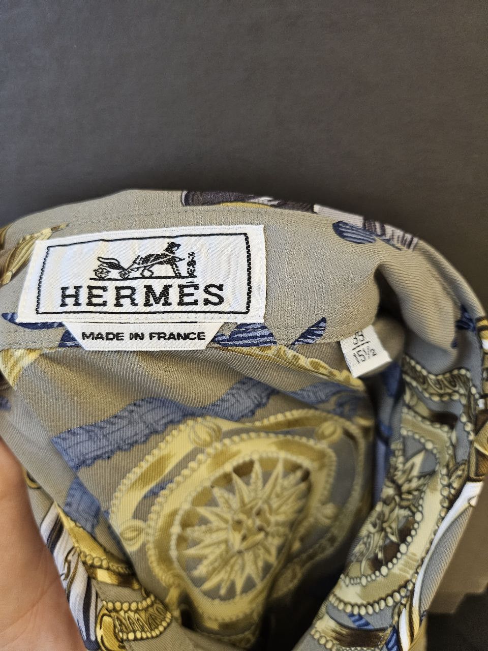Hermes SS24 Runway Printed Silk Shirt Size US M / EU 48-50 / 2 - 3 Thumbnail