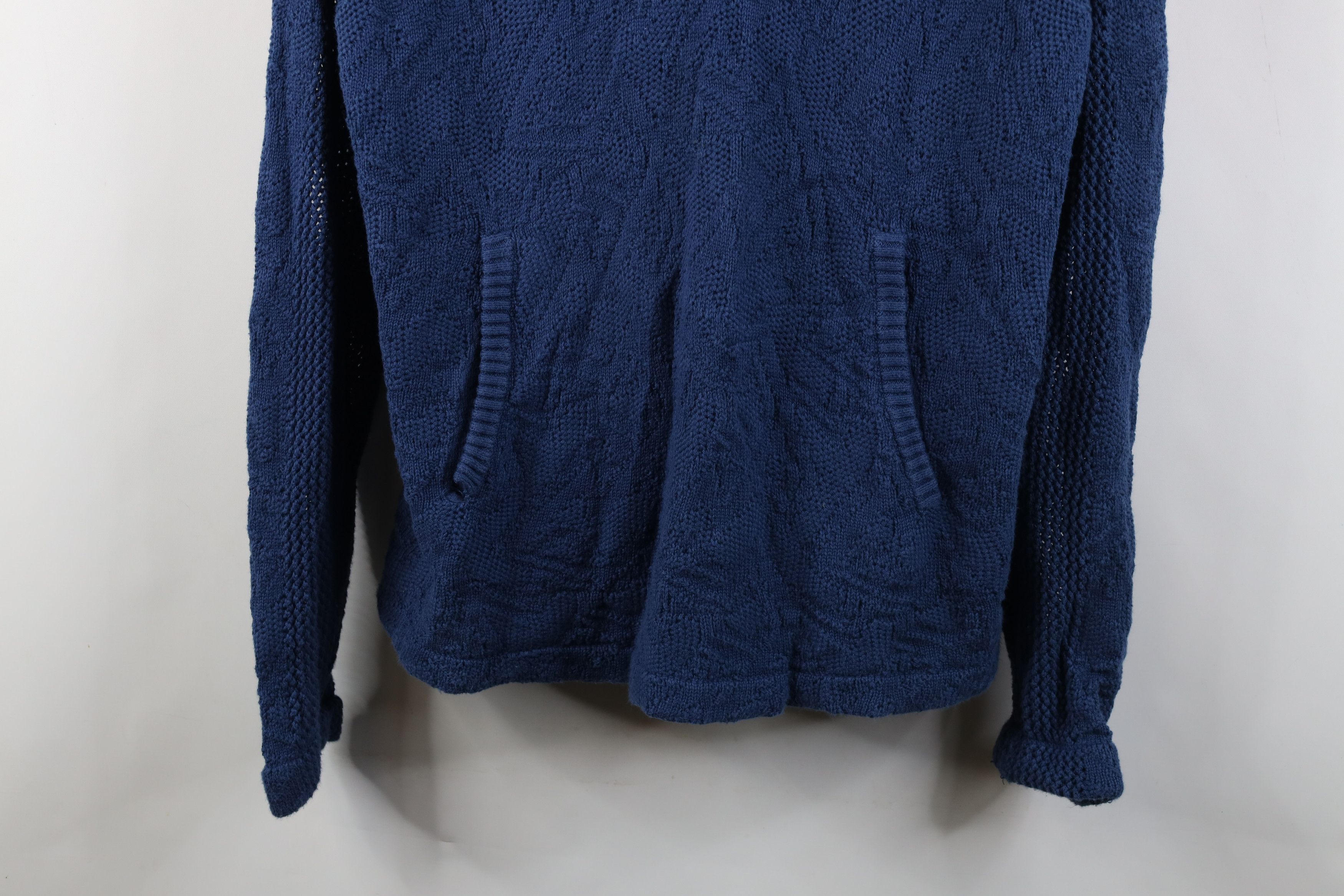 Reebok Vintage 90s Reebok Coogi Style Textured Knit Hoodie Sweater Size US M / EU 48-50 / 2 - 3 Thumbnail