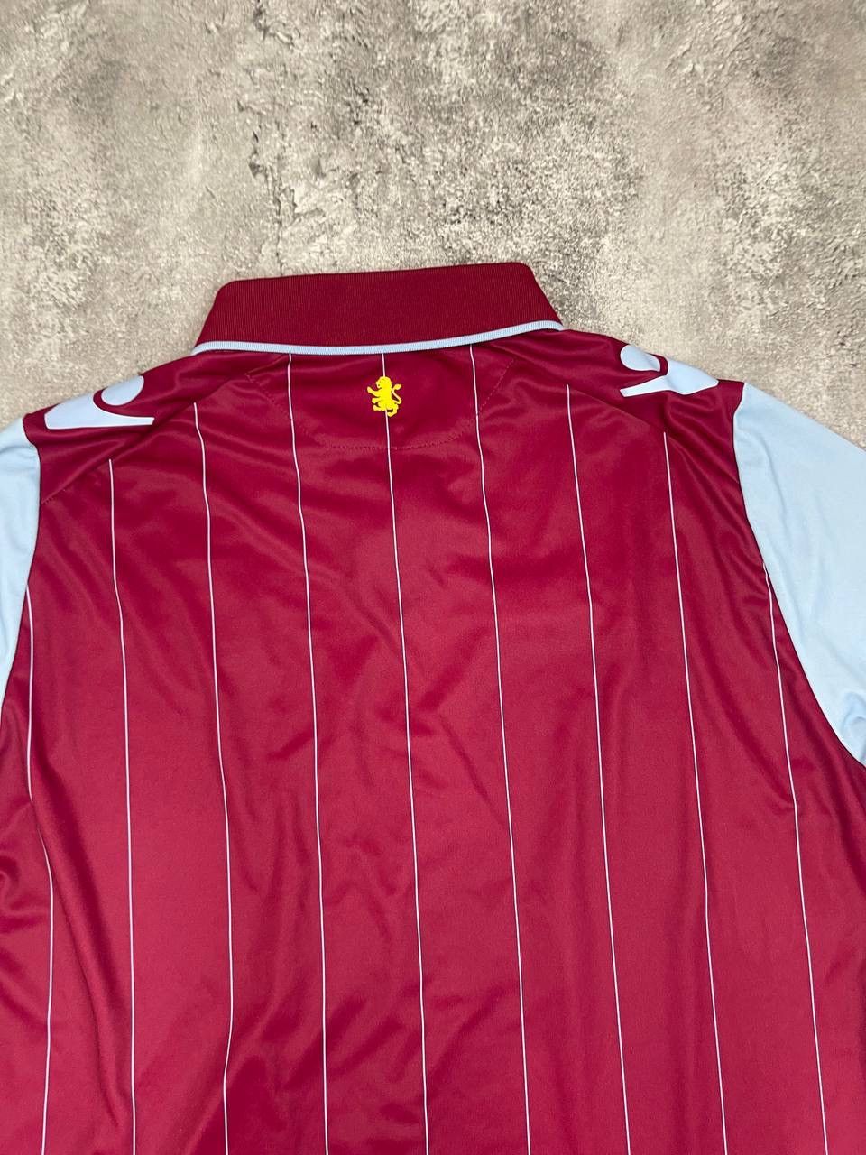 Macron Macron Men Home Football Shirt Jersey Claret Blue Striped Size US XXL / EU 58 / 5 - 7 Thumbnail