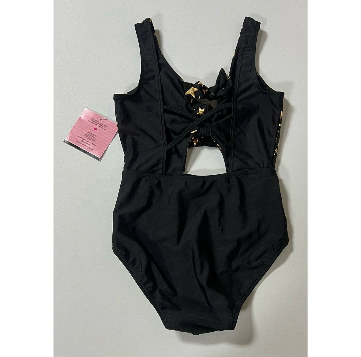 Other Black Gold Stars Monokini One-Piece Bathing Suit XS NWT ⭐️✨ Size XS / US 0-2 / IT 36-38 - 5 Thumbnail