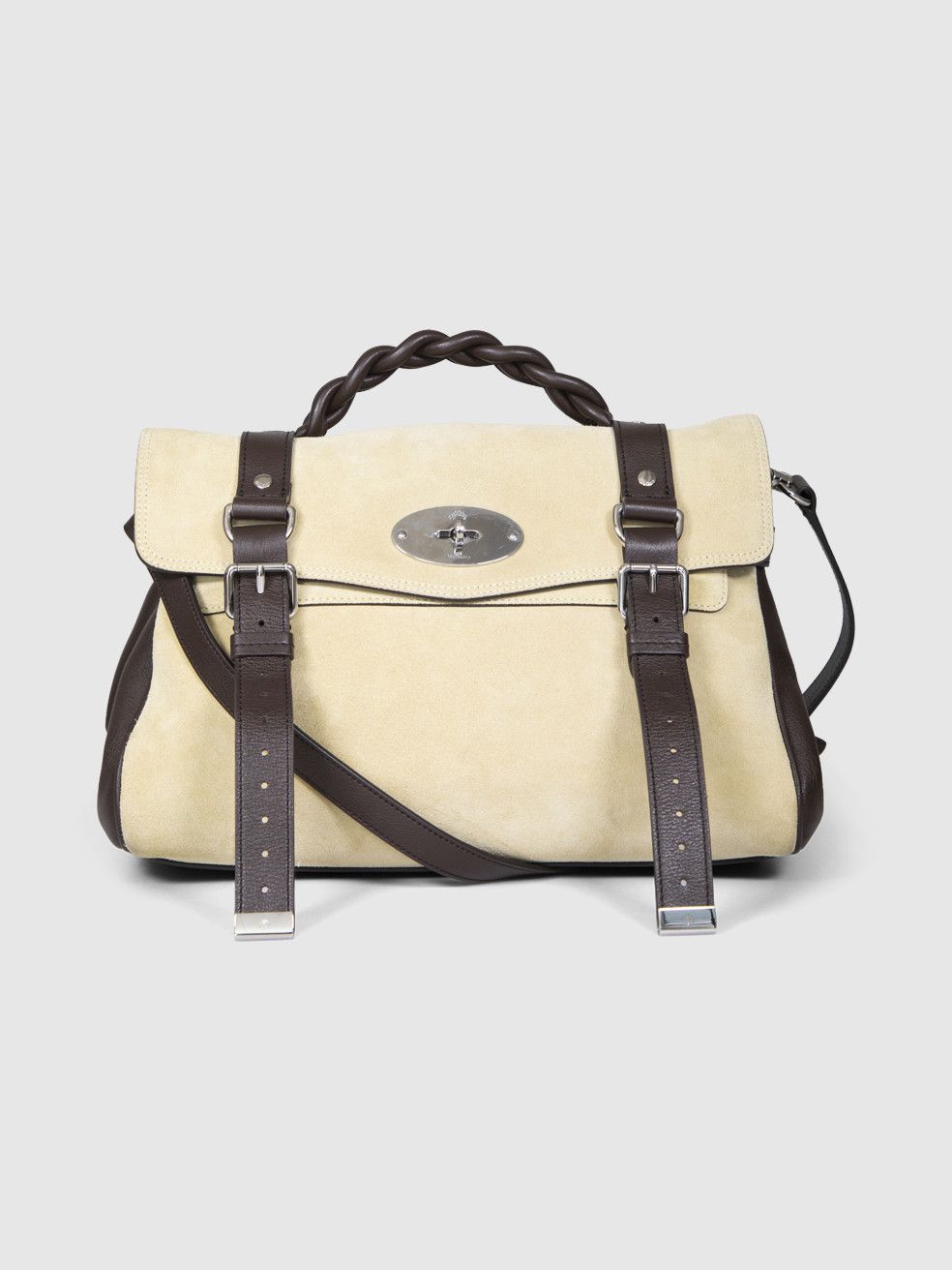 Mulberry Beige Suede Alexa Top Handle Bag Size ONE SIZE - 1 Thumbnail