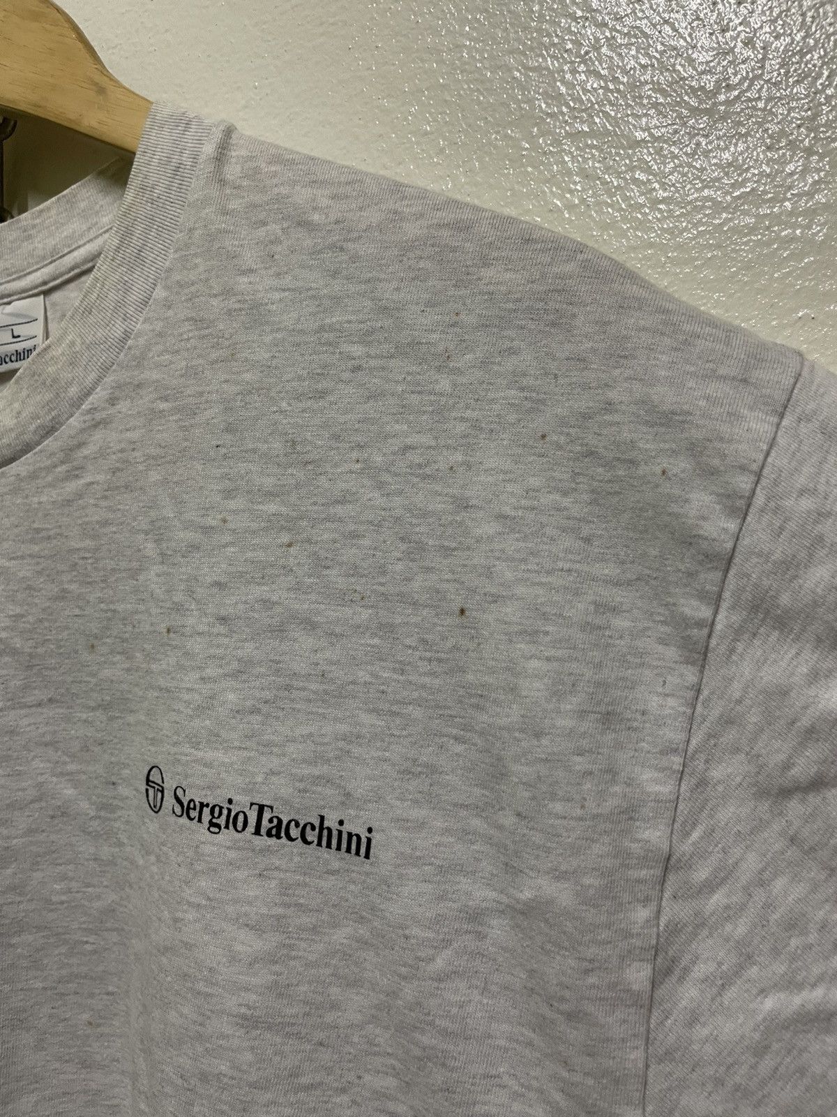 Sergio Tacchini × Vintage Sergio Tacchini Printed T Shirt Size US L / EU 52-54 / 3 - 7 Thumbnail