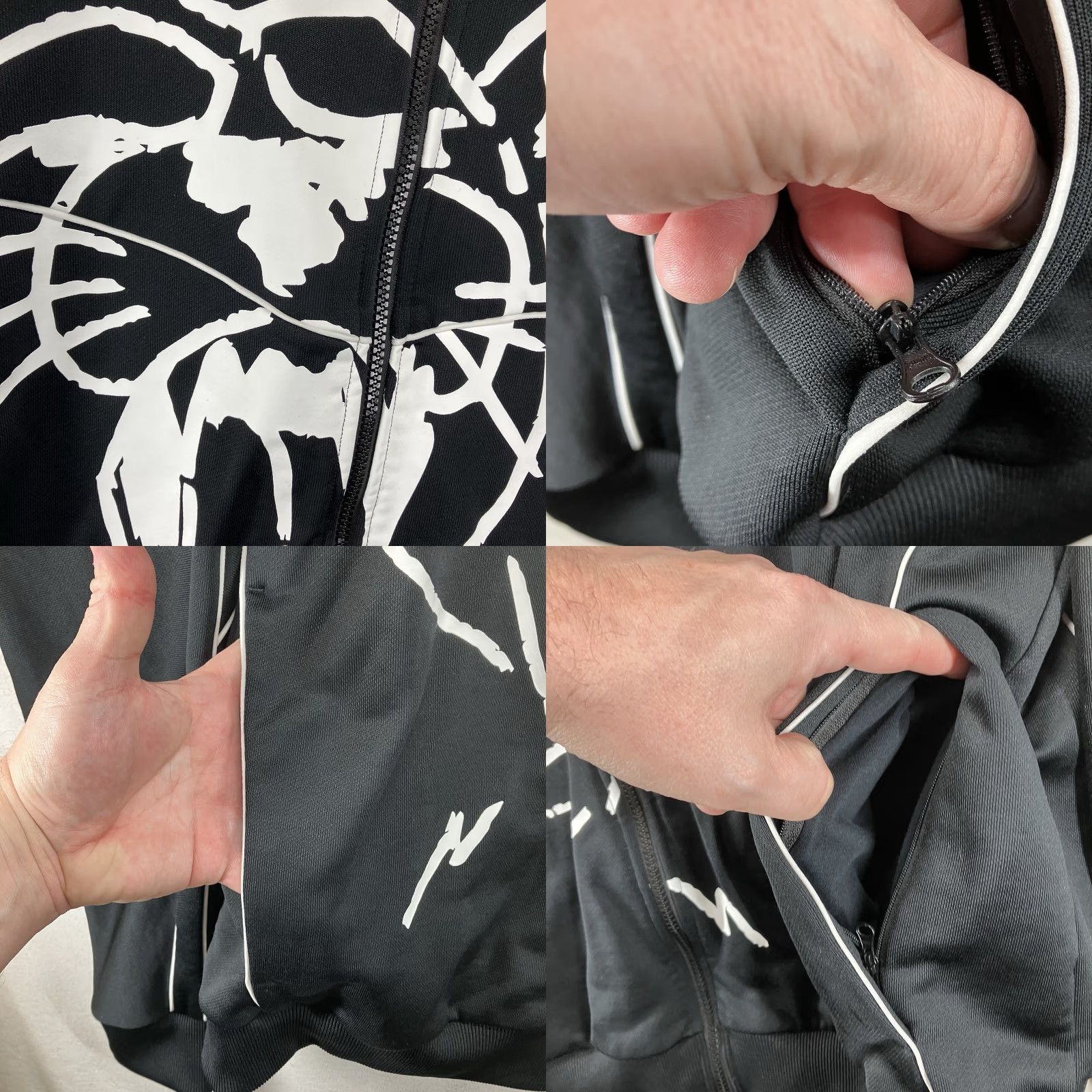 Puma PUMA DIDN'T FLINCH 73 JACKET Track Sweat Shirt Graphic Logo Men 2XL Black Full Zip Stand-Up Collar Long Sleeve Fleece Regular Fit Sportswear Size US XXL / EU 58 / 5 - 8 Thumbnail