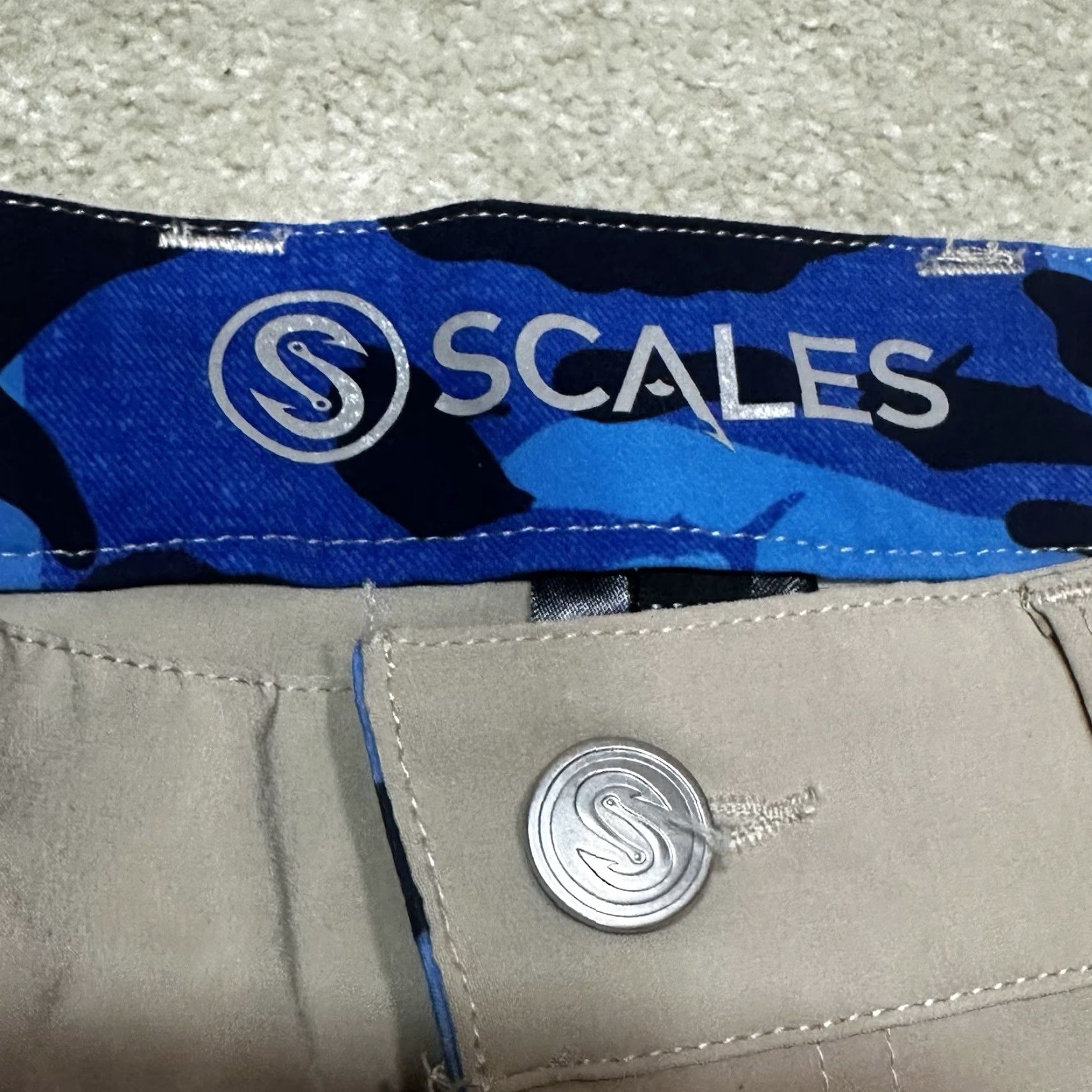 Orvis NWOT Orvis Scales Pants Men's 32x32 Beige Fishing Stretch Performance Straight Leg Regular Rise 5-Pocket Zipper Button Size US 32 / EU 48 - 7 Thumbnail
