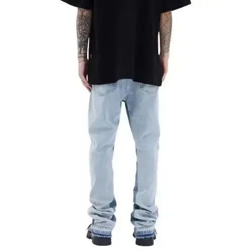 Japanese Brand Blue Stacked Denim Jeans Size US 30 / EU 46 - 4 Thumbnail