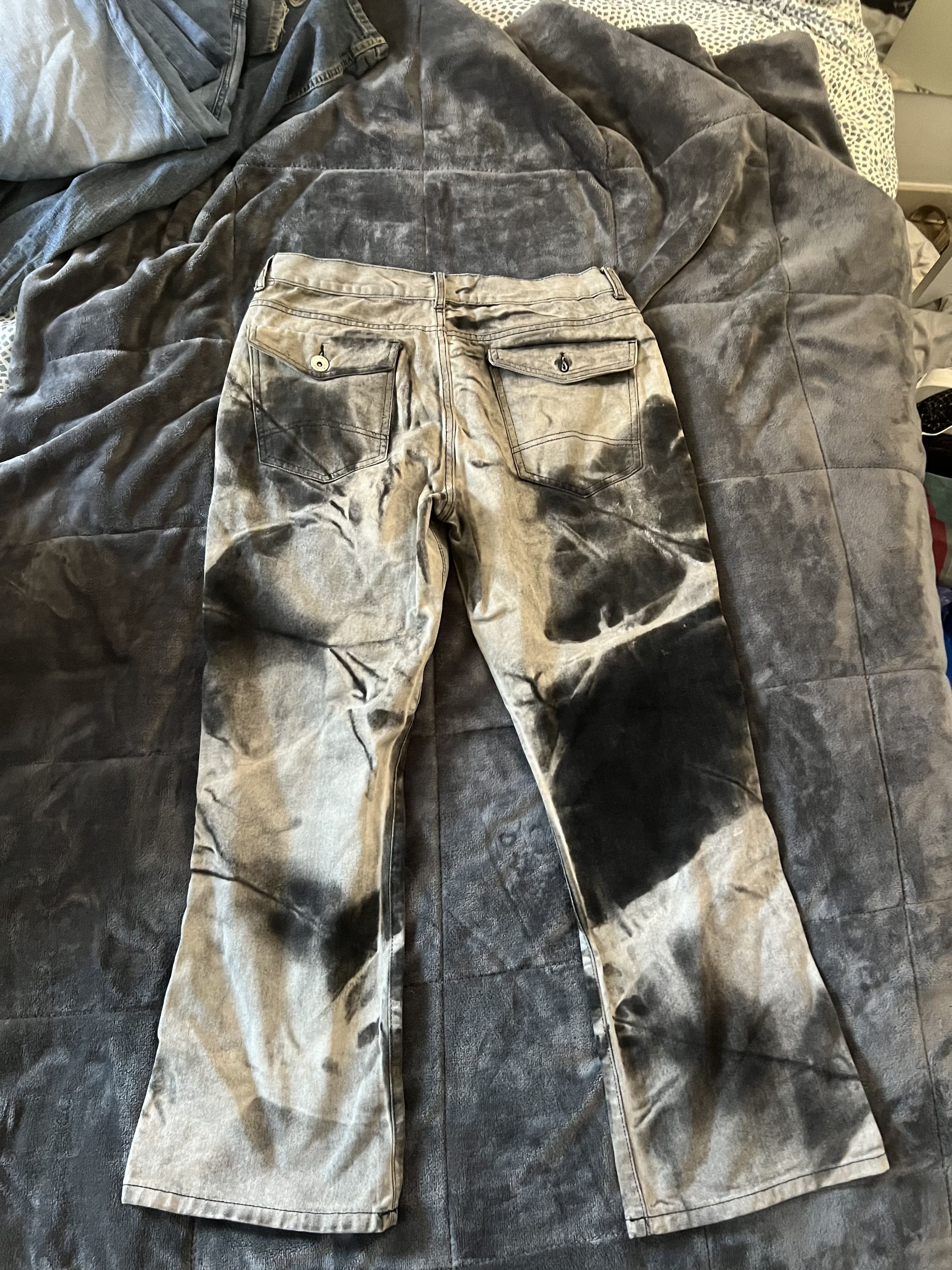 Other black acid bleach wash denim Size US 34 / EU 50 - 3 Thumbnail