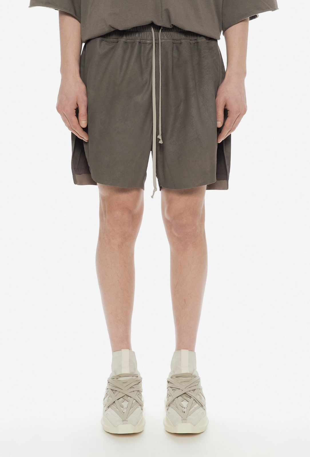 Rick Owens Last Rick Owens Drawstring Leather Boxer Shorts Size US 36 / EU 52 - 1 Thumbnail