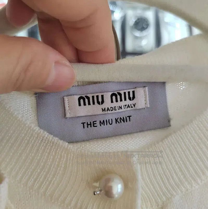 Miu Miu Miu Miu White Silk Blend Sweater . Size M / US 6-8 / IT 42-44 - 2 Thumbnail